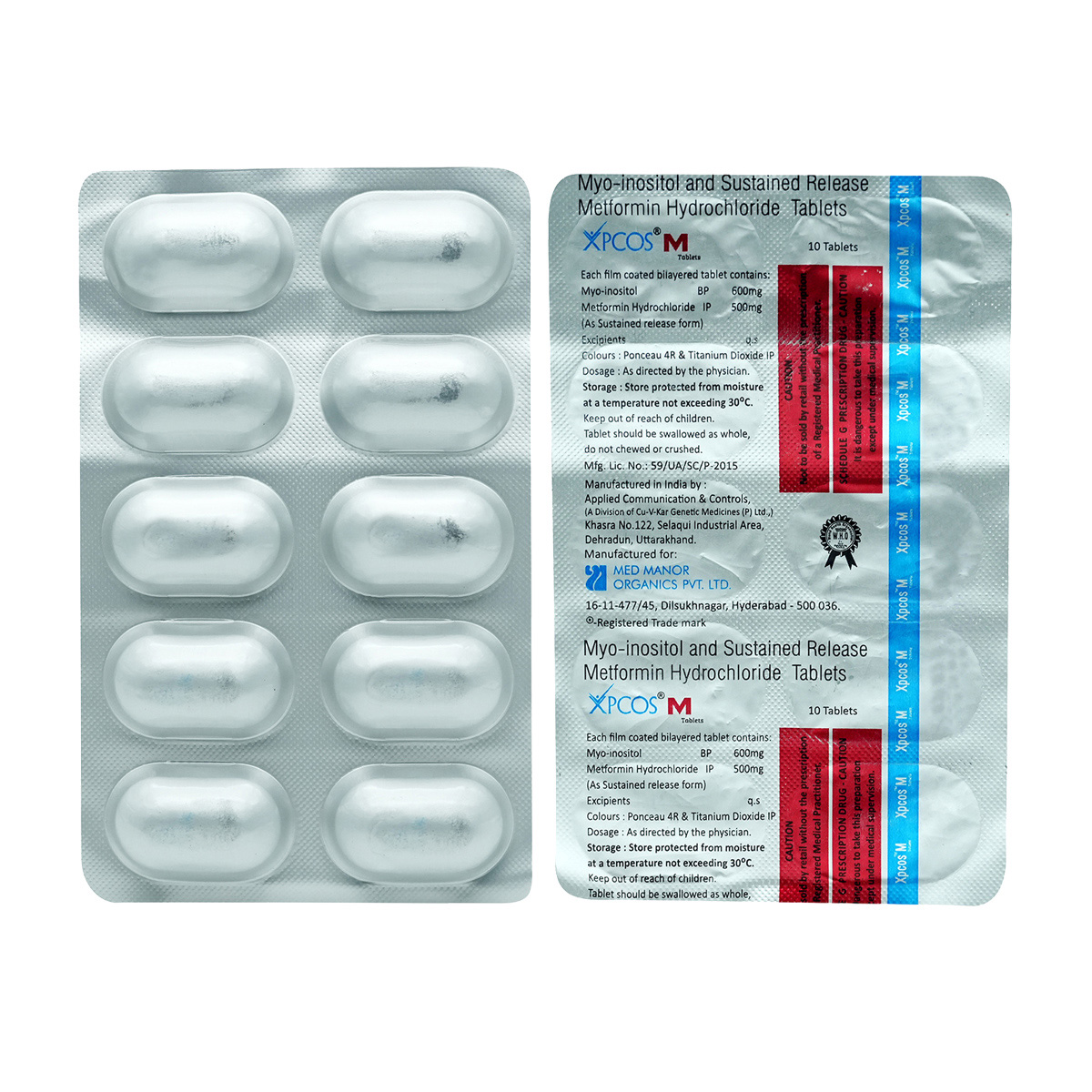 Xpcos M Tablet 10's, Pack of 10 TABLETS Xpcos M Tablet 10's, Pack of 10 TABLETS