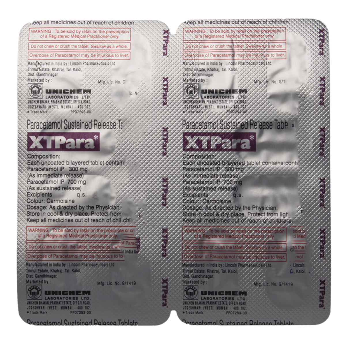 XTPara Proglet Tablet 12's, Pack of 12 XTPara Proglet Tablet 12's, Pack of 12
