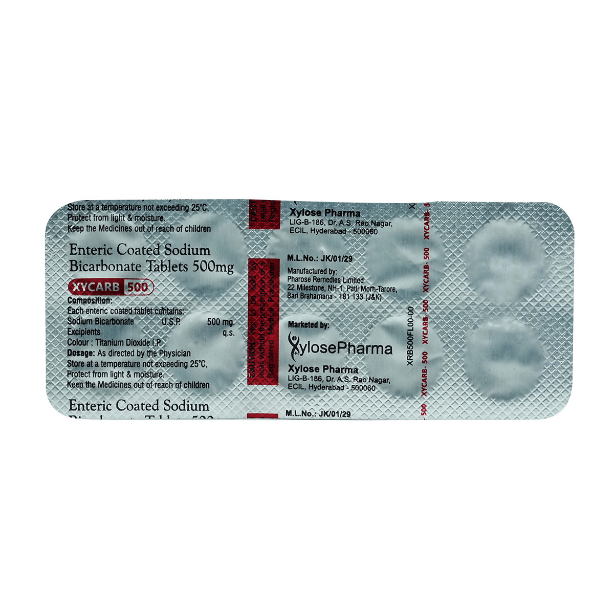 Xycarb 500 mg Tablet 10's, Pack of 10 TabletS Xycarb 500 mg Tablet 10's, Pack of 10 TabletS