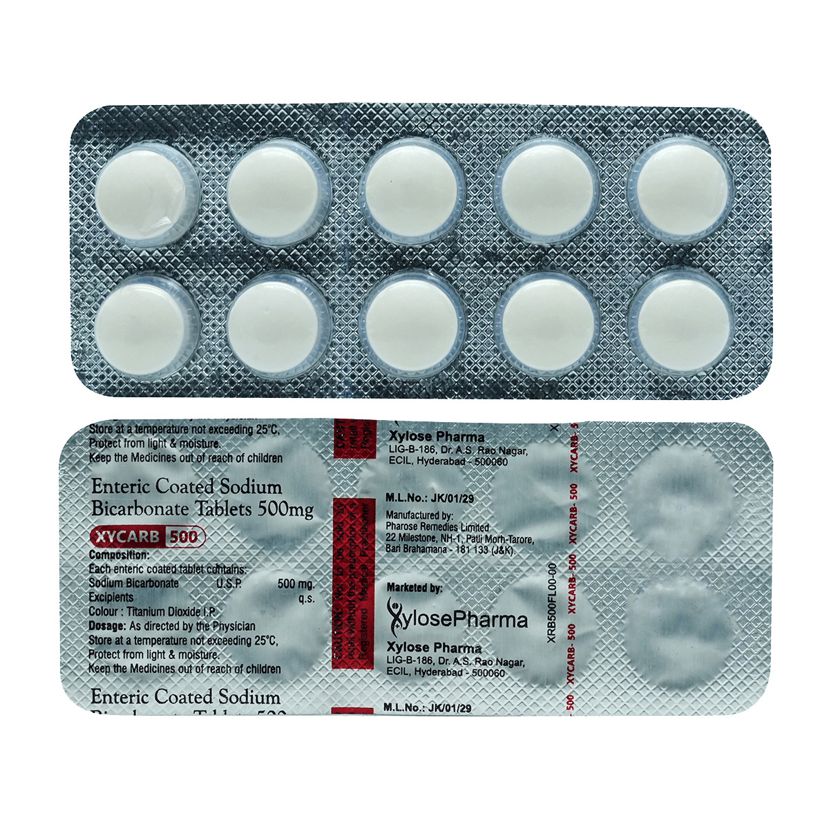 Xycarb 500 mg Tablet 10's, Pack of 10 TabletS Xycarb 500 mg Tablet 10's, Pack of 10 TabletS