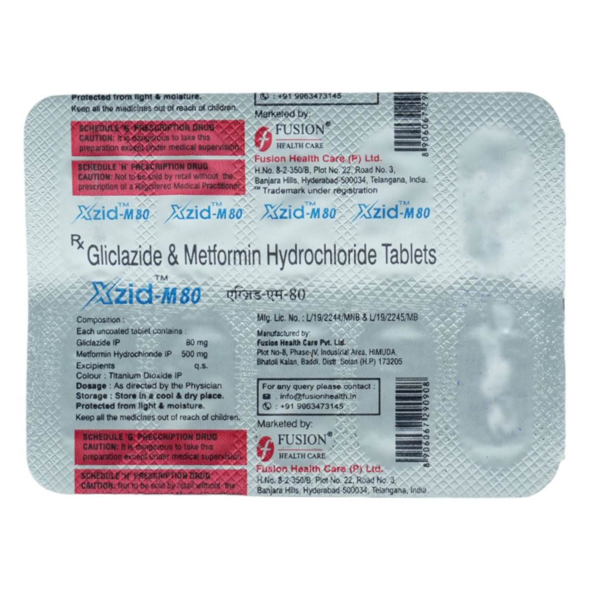 Xzid-M 80 Tablet 10's, Pack of 10 TabletS Xzid-M 80 Tablet 10's, Pack of 10 TabletS