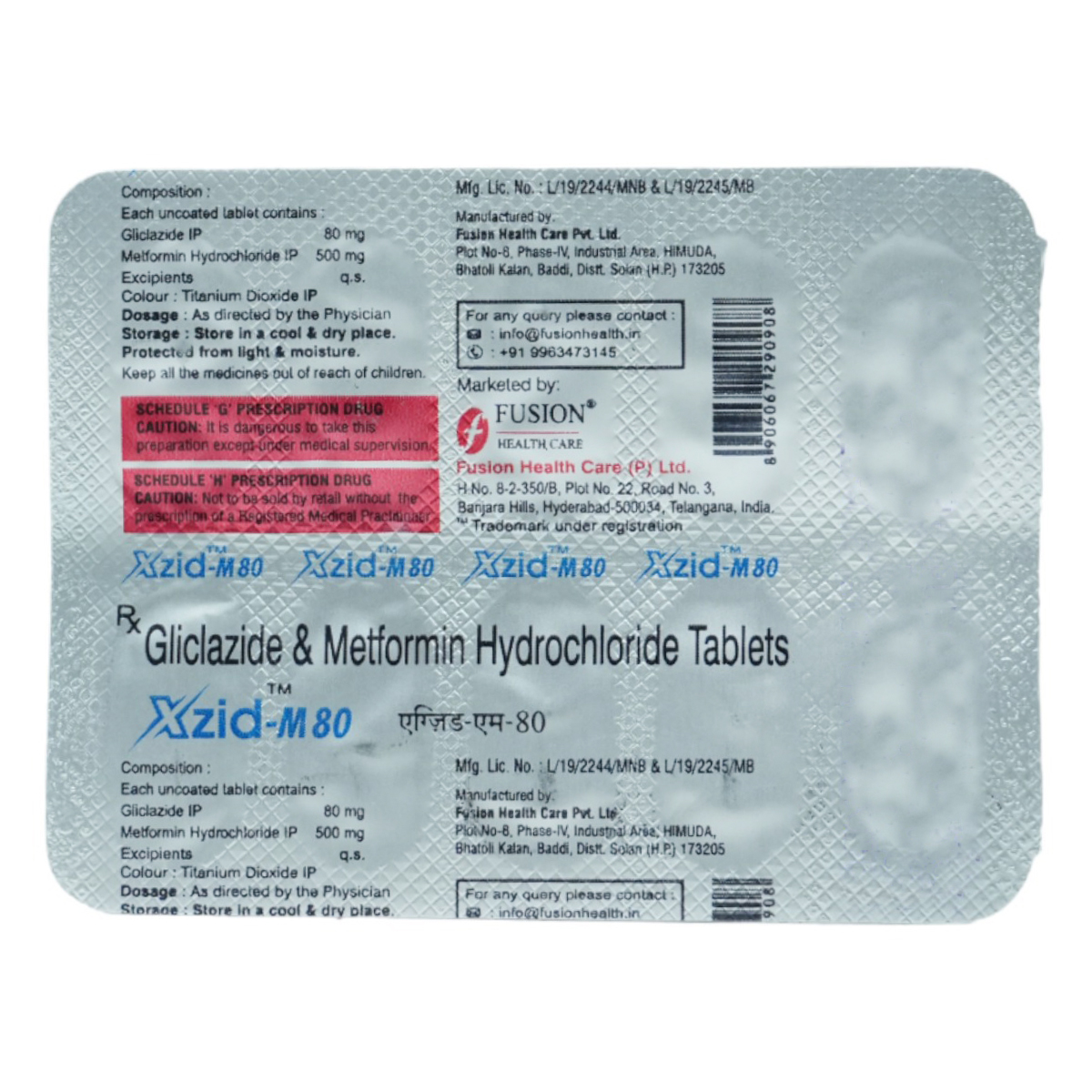 Xzid-M 80 Tablet 10's, Pack of 10 TabletS Xzid-M 80 Tablet 10's, Pack of 10 TabletS