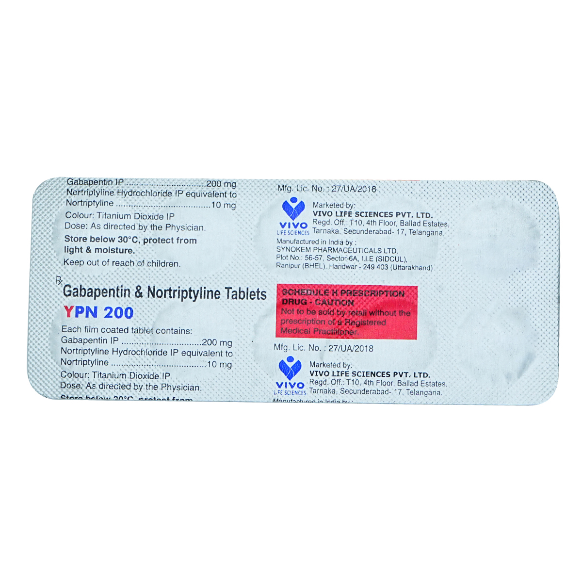 Ypn 200 Tablet 10's, Pack of 10 TABLETS Ypn 200 Tablet 10's, Pack of 10 TABLETS