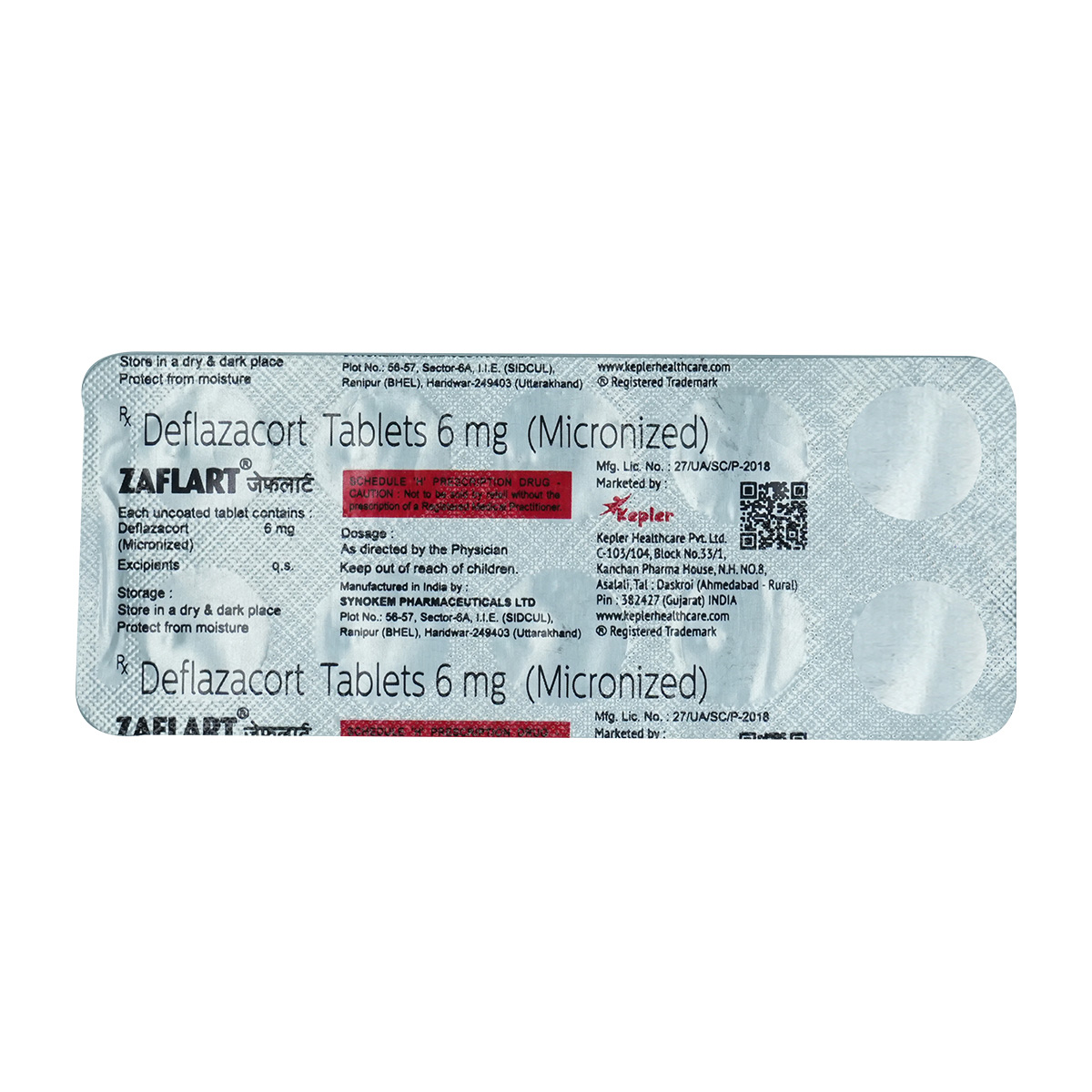 Zaflart 6 Tablet 10's, Pack of 10 TabletS Zaflart 6 Tablet 10's, Pack of 10 TabletS