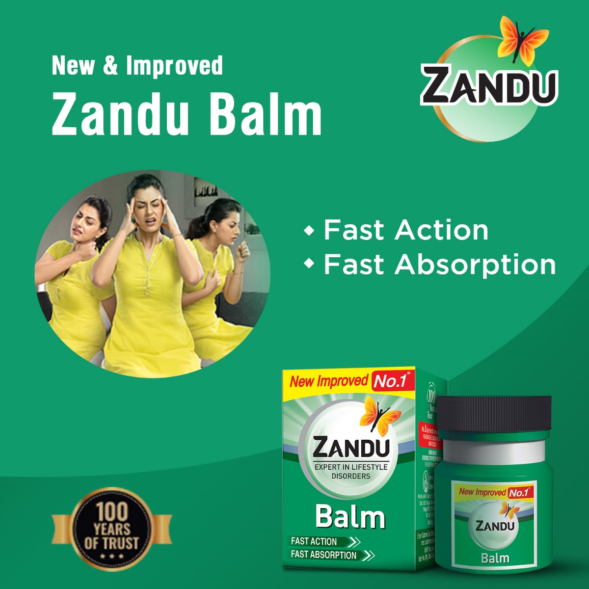 Zandu Balm, 8 ml, Pack of 1