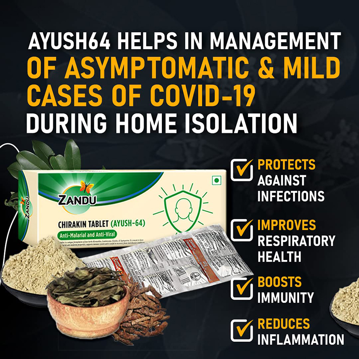 Zandu Chirakin, 10 Tablets, Pack of 10 Zandu Chirakin, 10 Tablets, Pack of 10