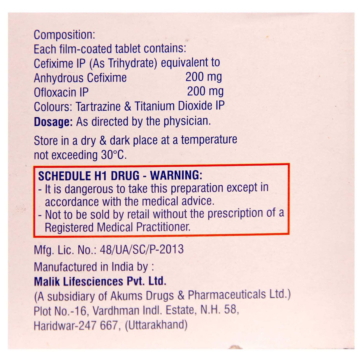 Zanocin Plus Tablet 10's, Pack of 10 TABLETS Zanocin Plus Tablet 10's, Pack of 10 TABLETS