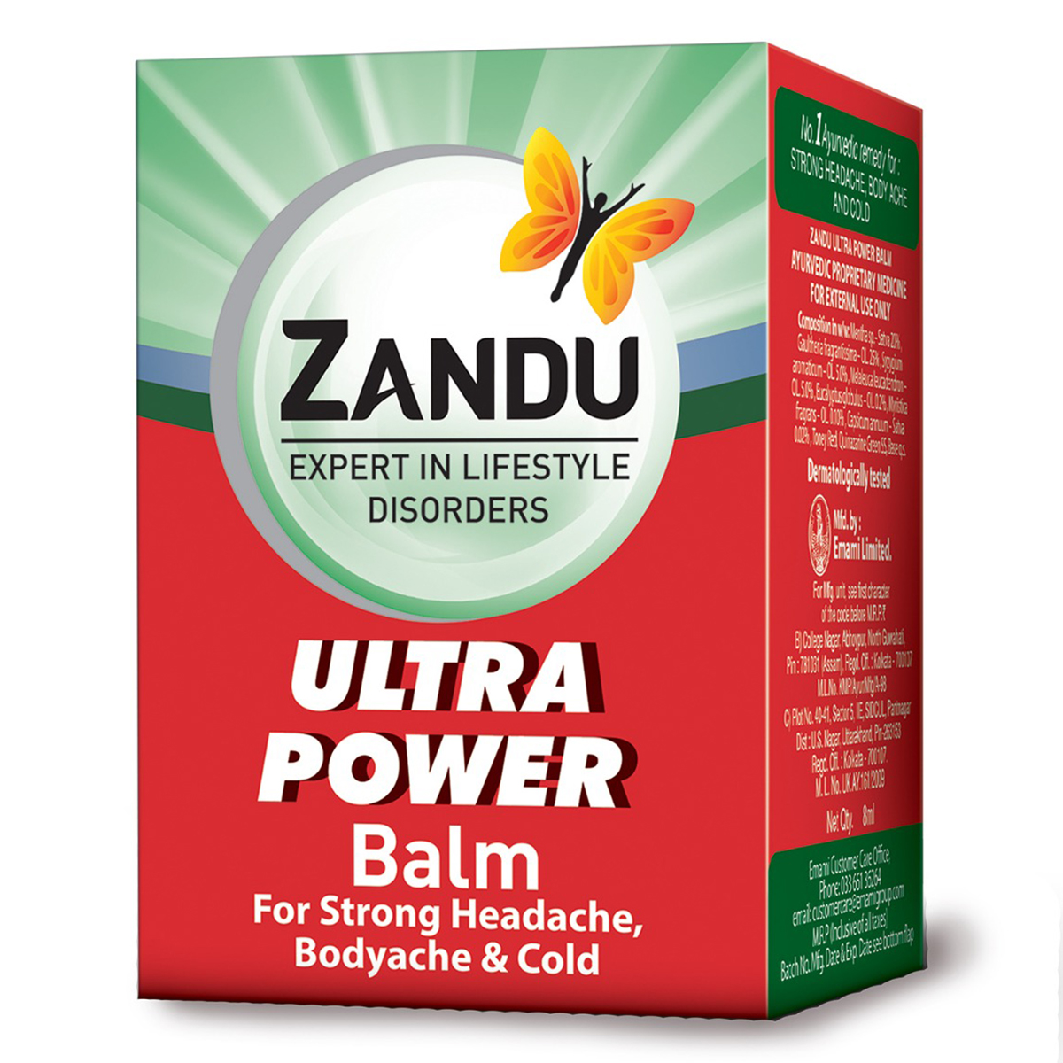 Zandu Ultra Power Balm, 8 ml