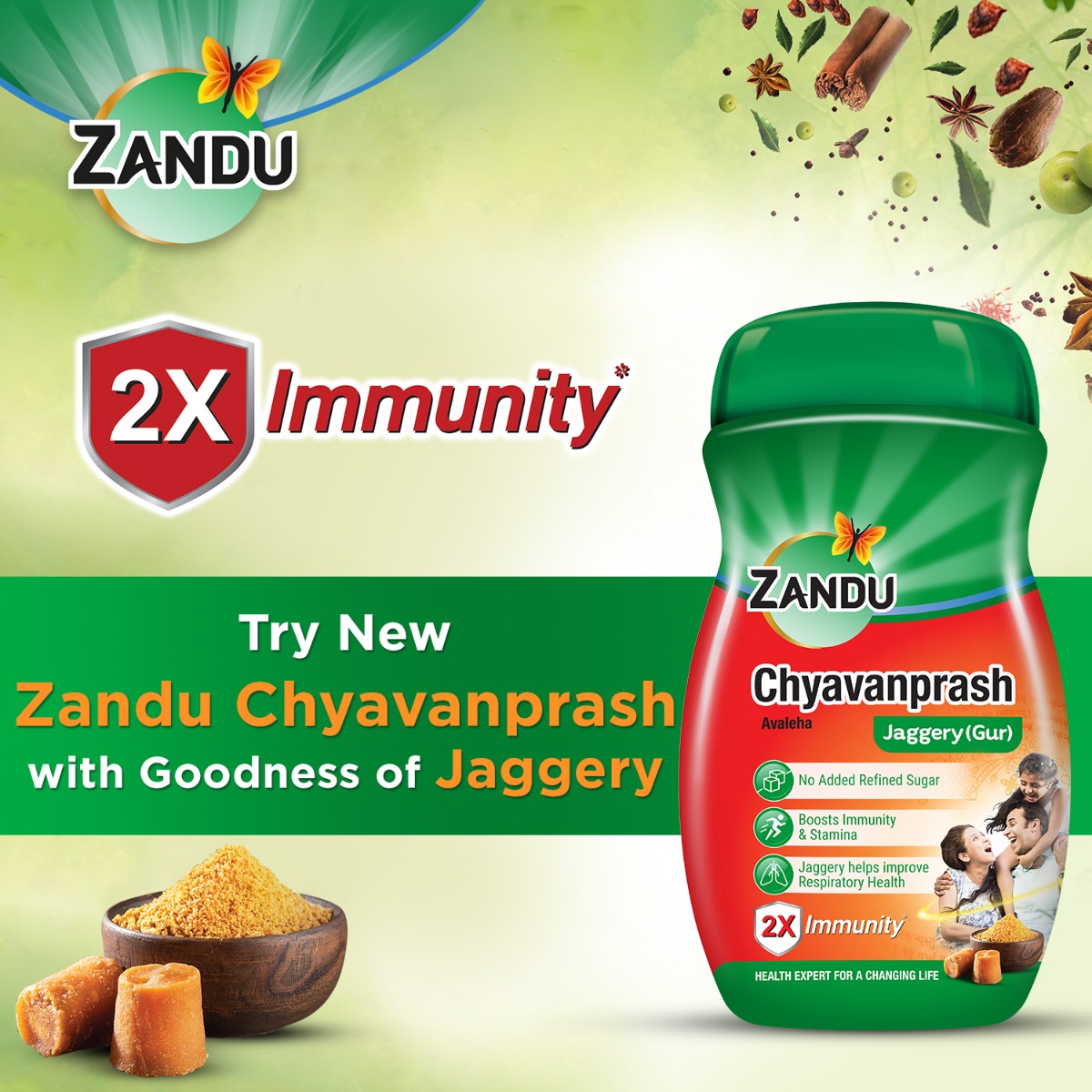 Zandu Chyavanprash Avaleha Jaggery(Gur), 450 gm, Pack of 1 Zandu Chyavanprash Avaleha Jaggery(Gur), 450 gm, Pack of 1