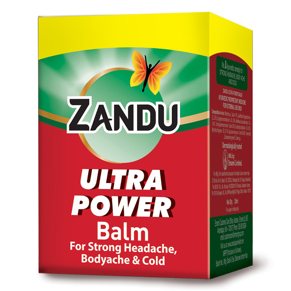 Zandu Ultra Power Balm, 25 ml, Pack of 1 Zandu Ultra Power Balm, 25 ml, Pack of 1