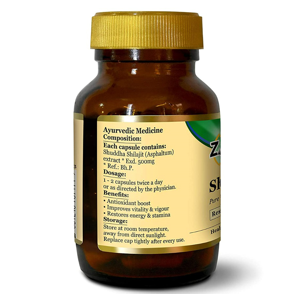 Zandu Shilajit, 60 Capsules, Pack of 1 Zandu Shilajit, 60 Capsules, Pack of 1