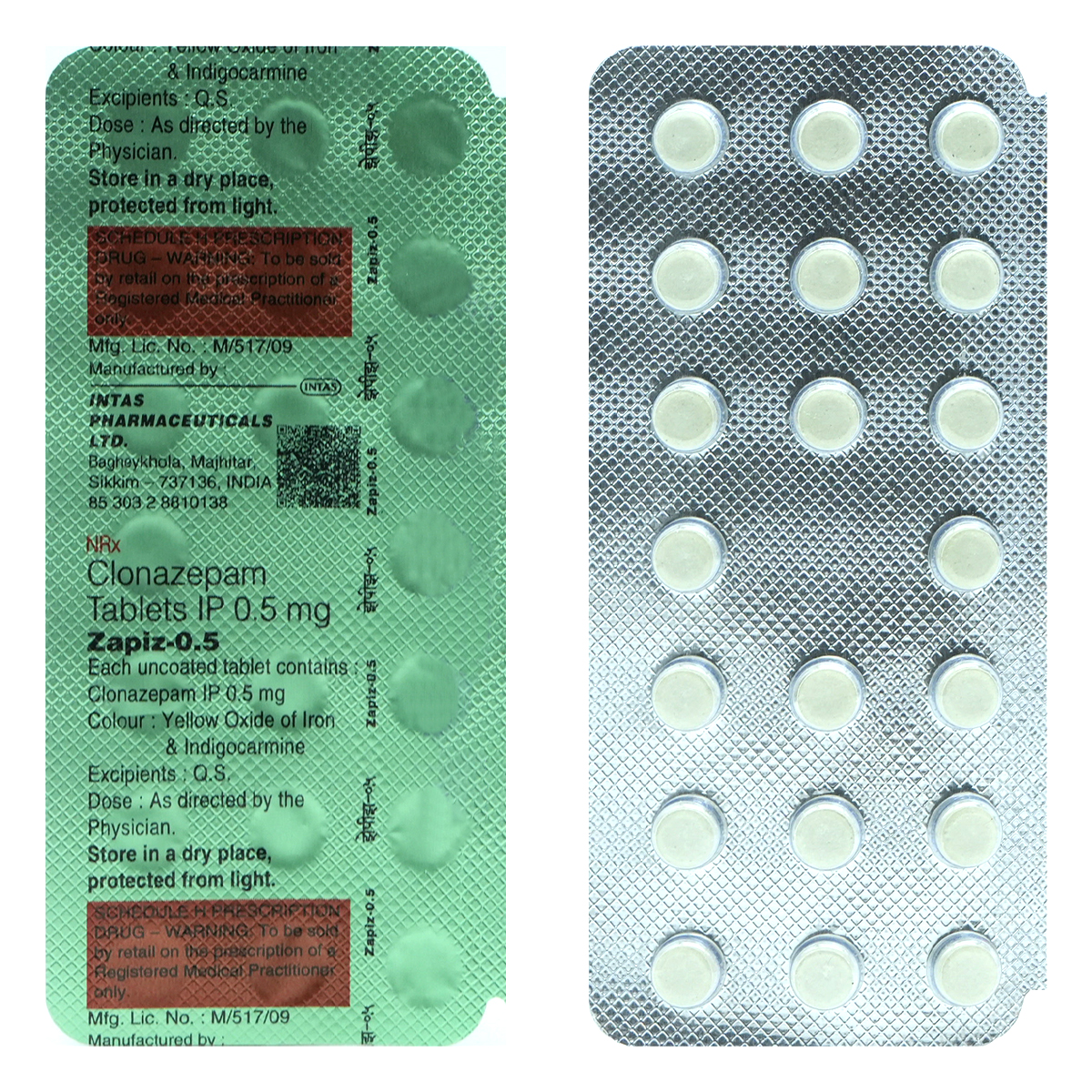 Zapiz-0.5 mg Tablet 20's, Pack of 20 TABLETS Zapiz-0.5 mg Tablet 20's, Pack of 20 TABLETS