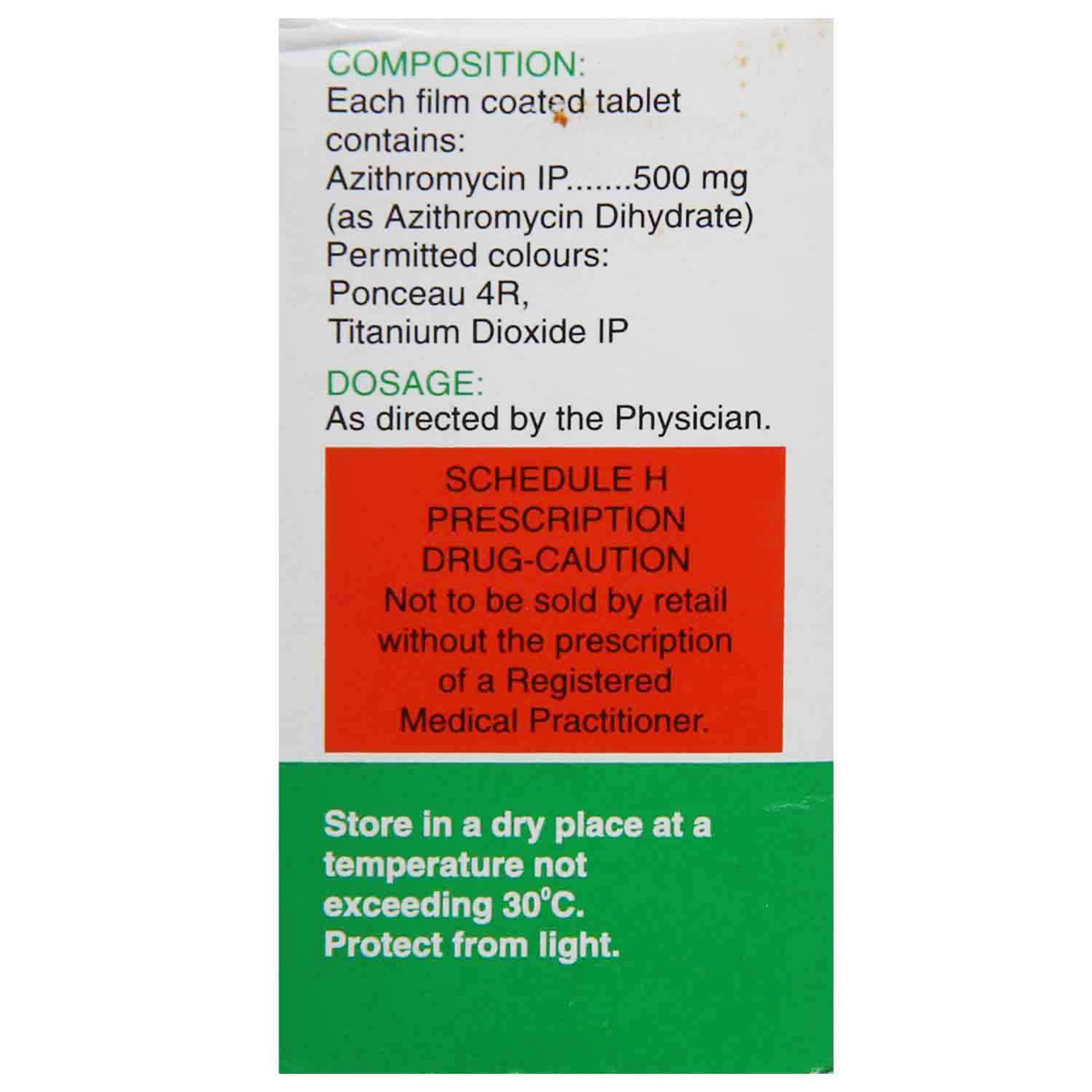 Zathrin-500 Tablet 5's, Pack of 5 TABLETS Zathrin-500 Tablet 5's, Pack of 5 TABLETS