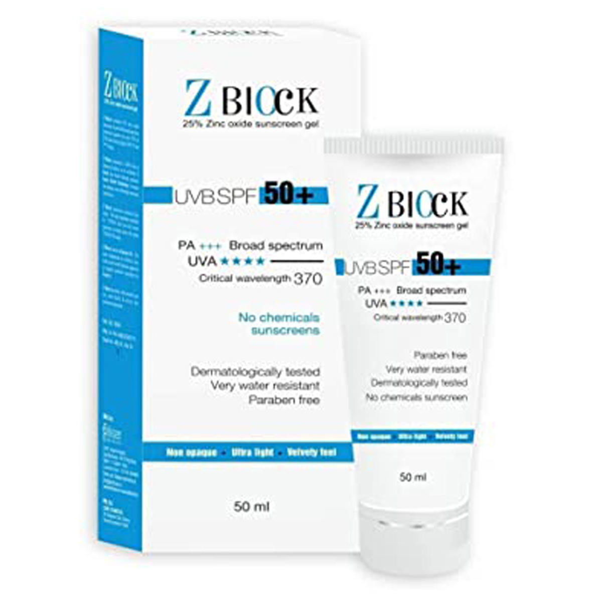 Z Block Sunscreen Gel, 50 ml, Pack of 1 Gel Z Block Sunscreen Gel, 50 ml, Pack of 1 Gel