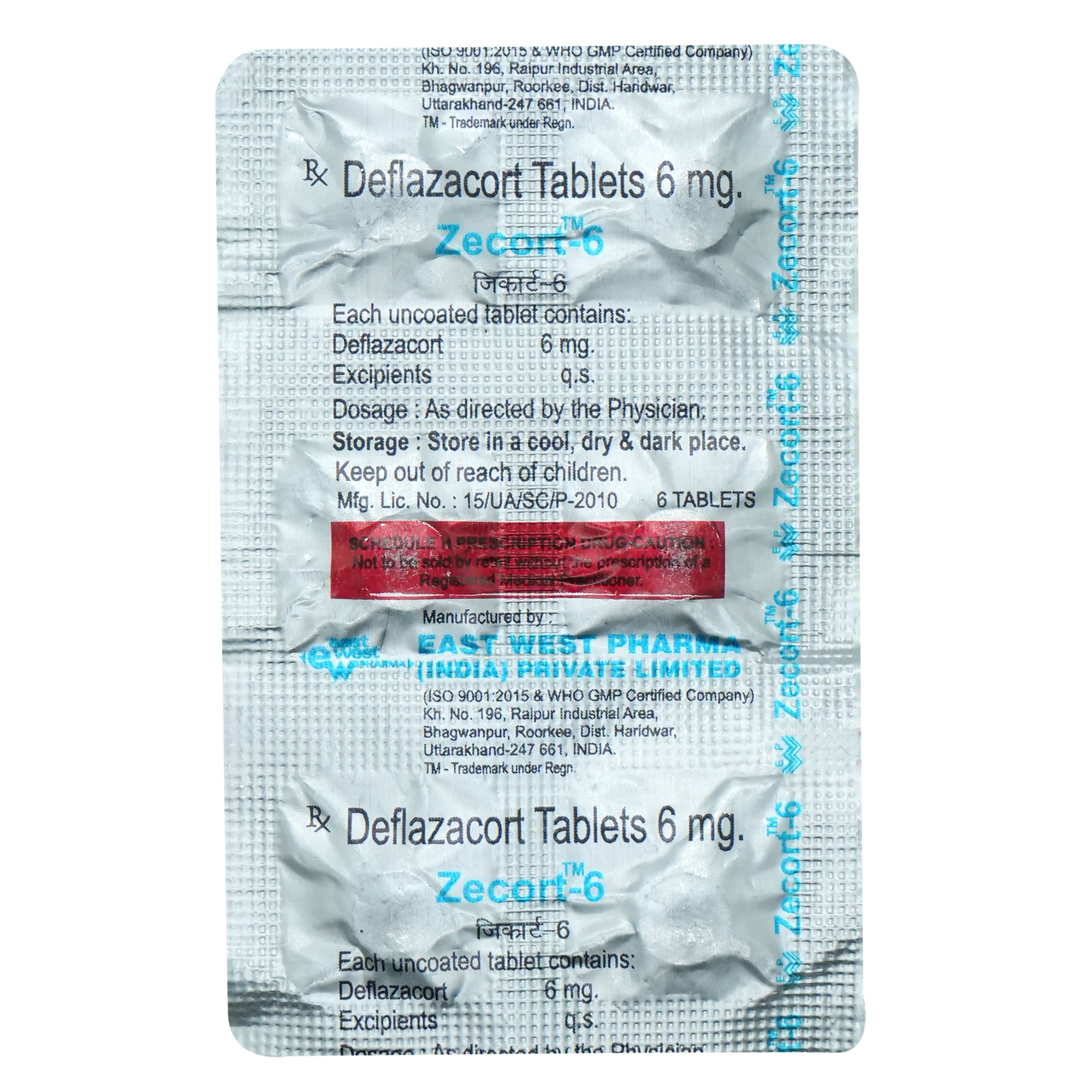 Zecort 6 mg Tablet 6's, Pack of 6 TabletS Zecort 6 mg Tablet 6's, Pack of 6 TabletS