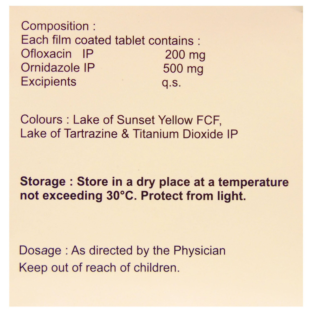 Zenflox-OZ 200 mg/500 mg Tablet 10's, Pack of 10 TABLETS Zenflox-OZ 200 mg/500 mg Tablet 10's, Pack of 10 TABLETS