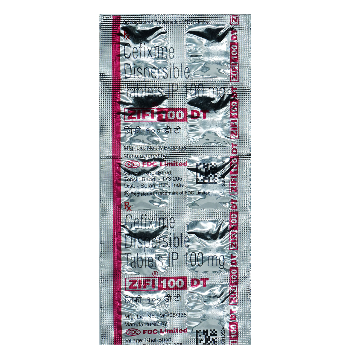 Zifi 100 DT Tablet 10's, Pack of 10 TABLETS Zifi 100 DT Tablet 10's, Pack of 10 TABLETS