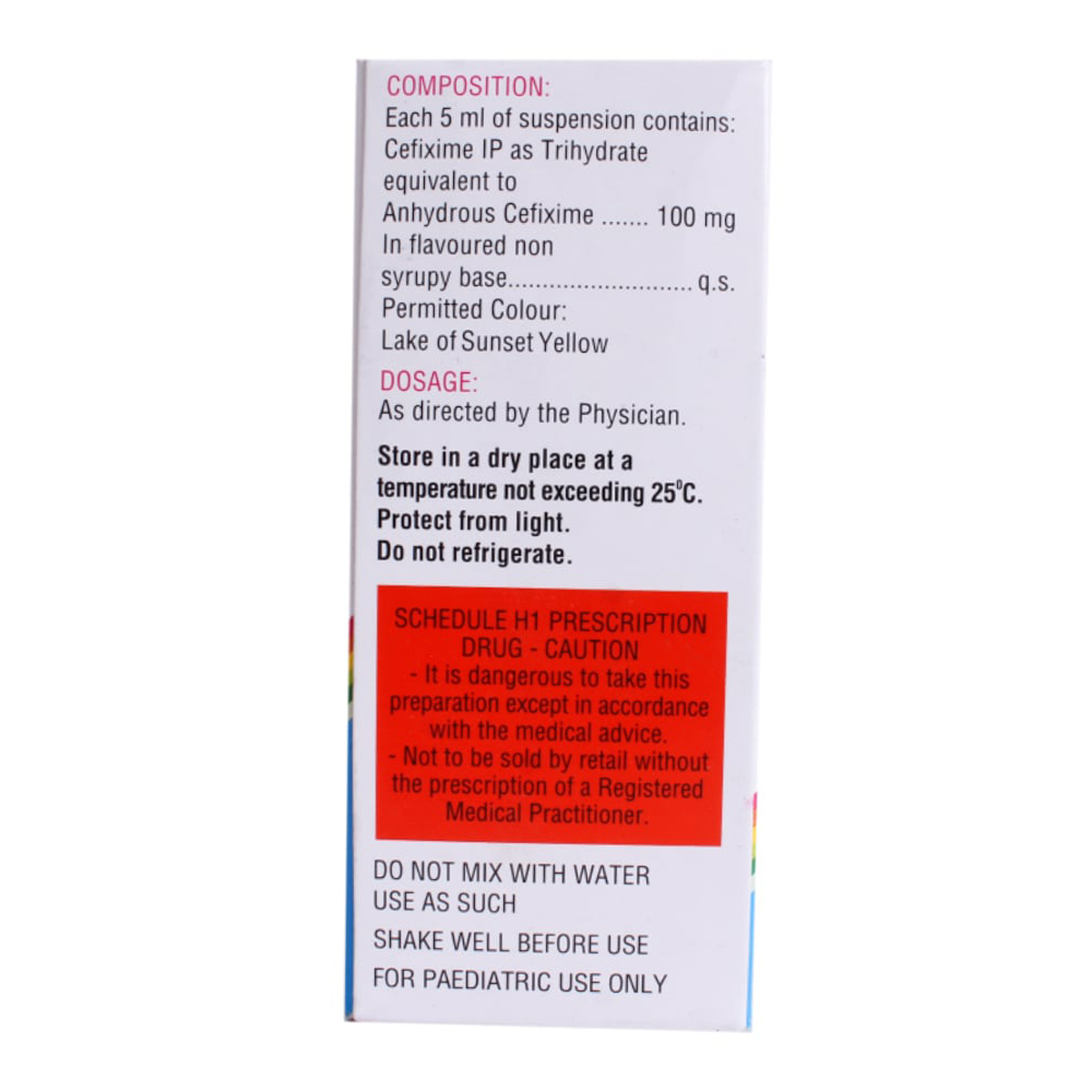 Zifi 100 Readymix Suspension 30 ml, Pack of 1 Suspension Zifi 100 Readymix Suspension 30 ml, Pack of 1 Suspension