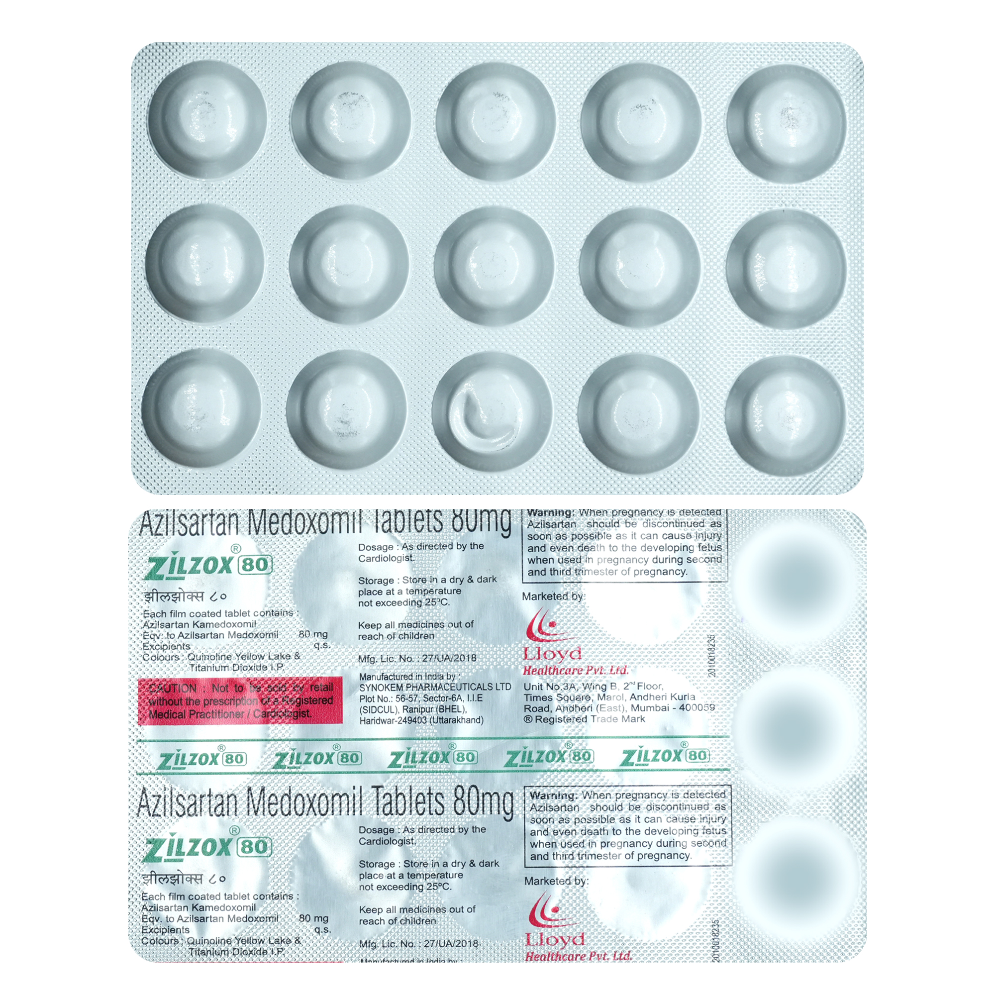 Zilzox 80 Tablet 15's, Pack of 15 TabletS Zilzox 80 Tablet 15's, Pack of 15 TabletS