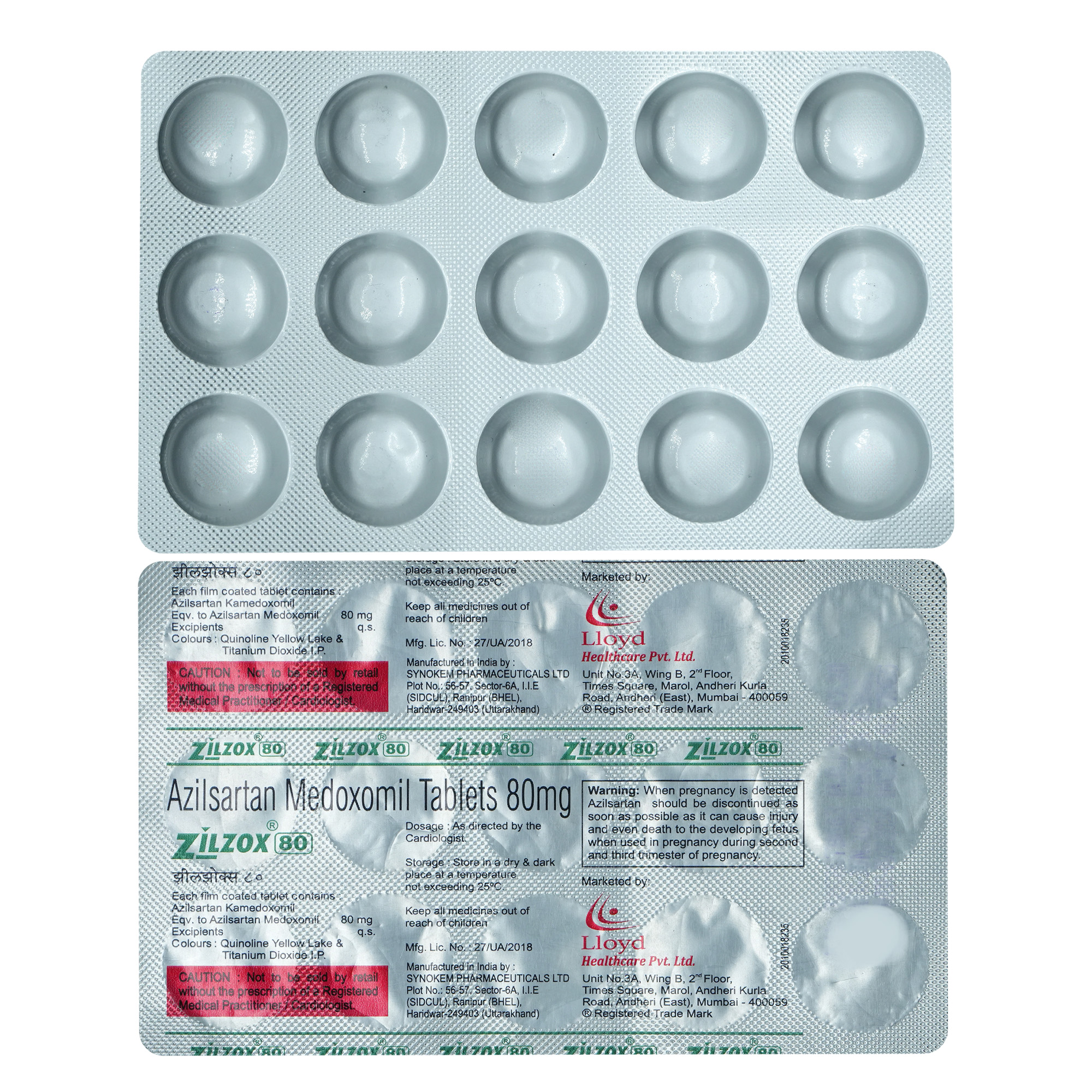 Zilzox 80 Tablet 15's, Pack of 15 TabletS Zilzox 80 Tablet 15's, Pack of 15 TabletS