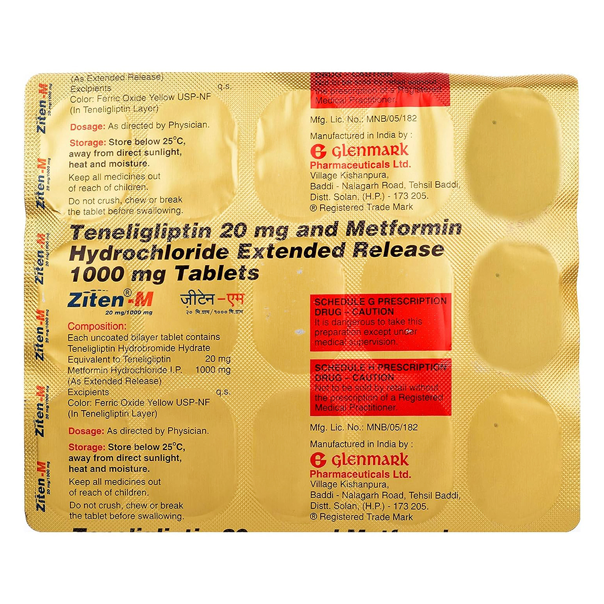 Ziten-M 1000mg/20mg Tablet 15's, Pack of 15 TABLETS Ziten-M 1000mg/20mg Tablet 15's, Pack of 15 TABLETS