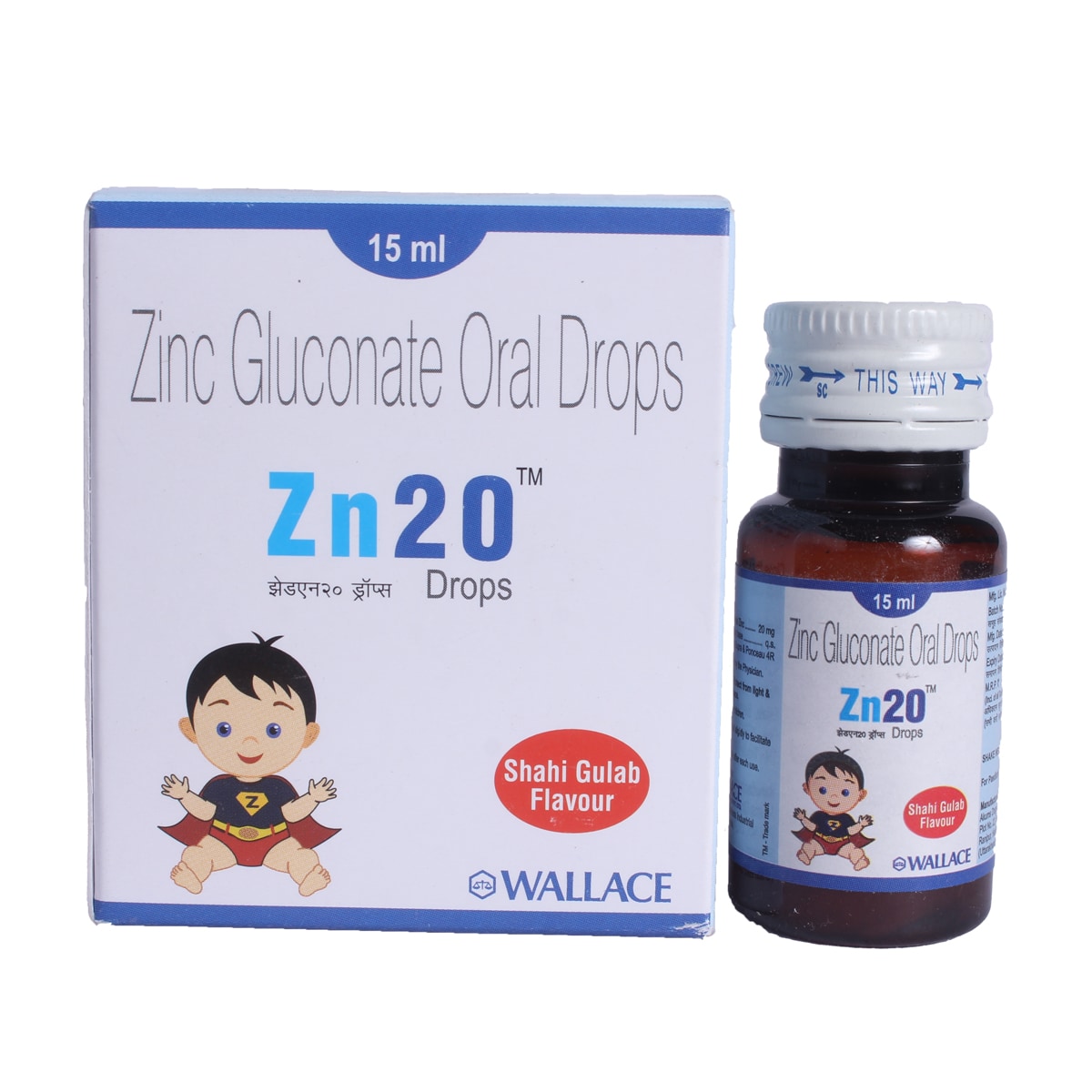 Zn20 Oral Drops 15 ml, Pack of 1 Drops Zn20 Oral Drops 15 ml, Pack of 1 Drops
