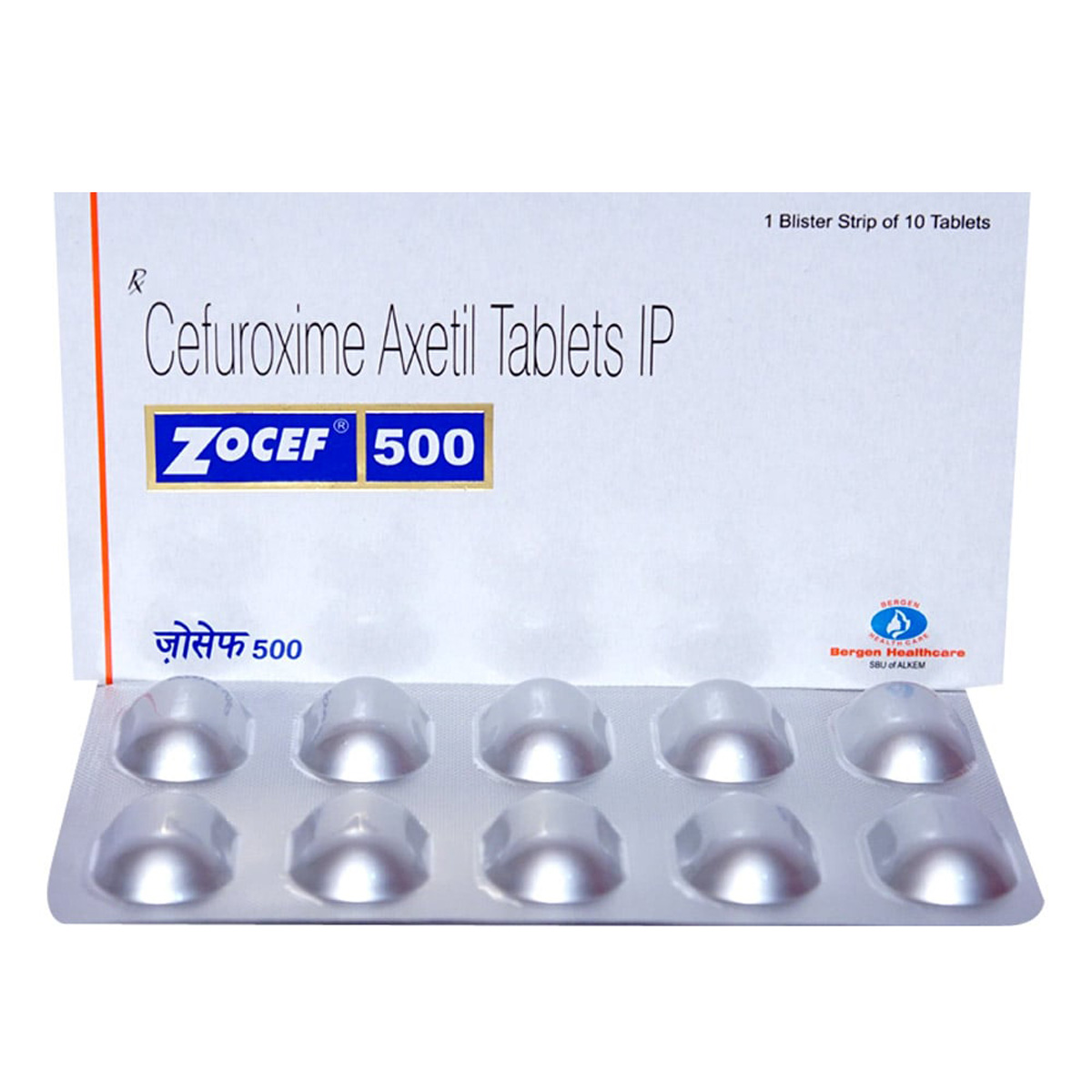 Zocef 500 Tablet 10's, Pack of 10 TABLETS Zocef 500 Tablet 10's, Pack of 10 TABLETS