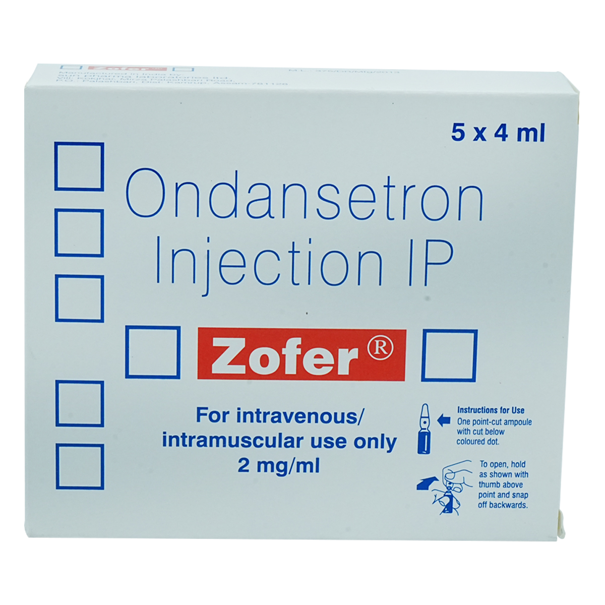 Zofer Injection 4 ml, Pack of 1 Injection Zofer Injection 4 ml, Pack of 1 Injection