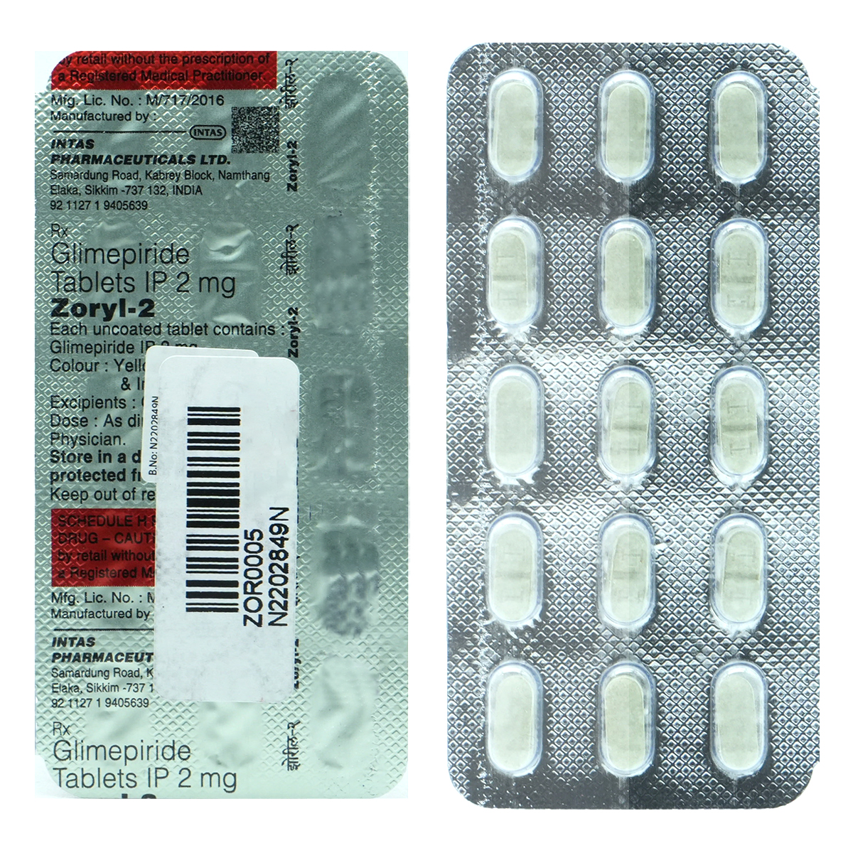 Zoryl-2 Tablet 15's, Pack of 15 TABLETS Zoryl-2 Tablet 15's, Pack of 15 TABLETS