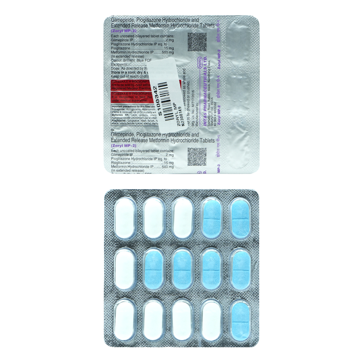 Zoryl MP-2 Tablet 15's, Pack of 15 TABLETS Zoryl MP-2 Tablet 15's, Pack of 15 TABLETS