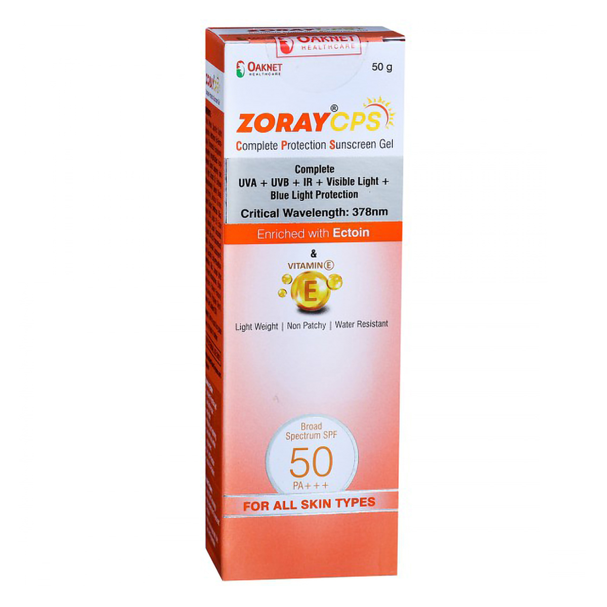 Zoray CPS Spf 50 Pa+++ Sunscreen Gel 50 gm, Pack of 1 Zoray CPS Spf 50 Pa+++ Sunscreen Gel 50 gm, Pack of 1