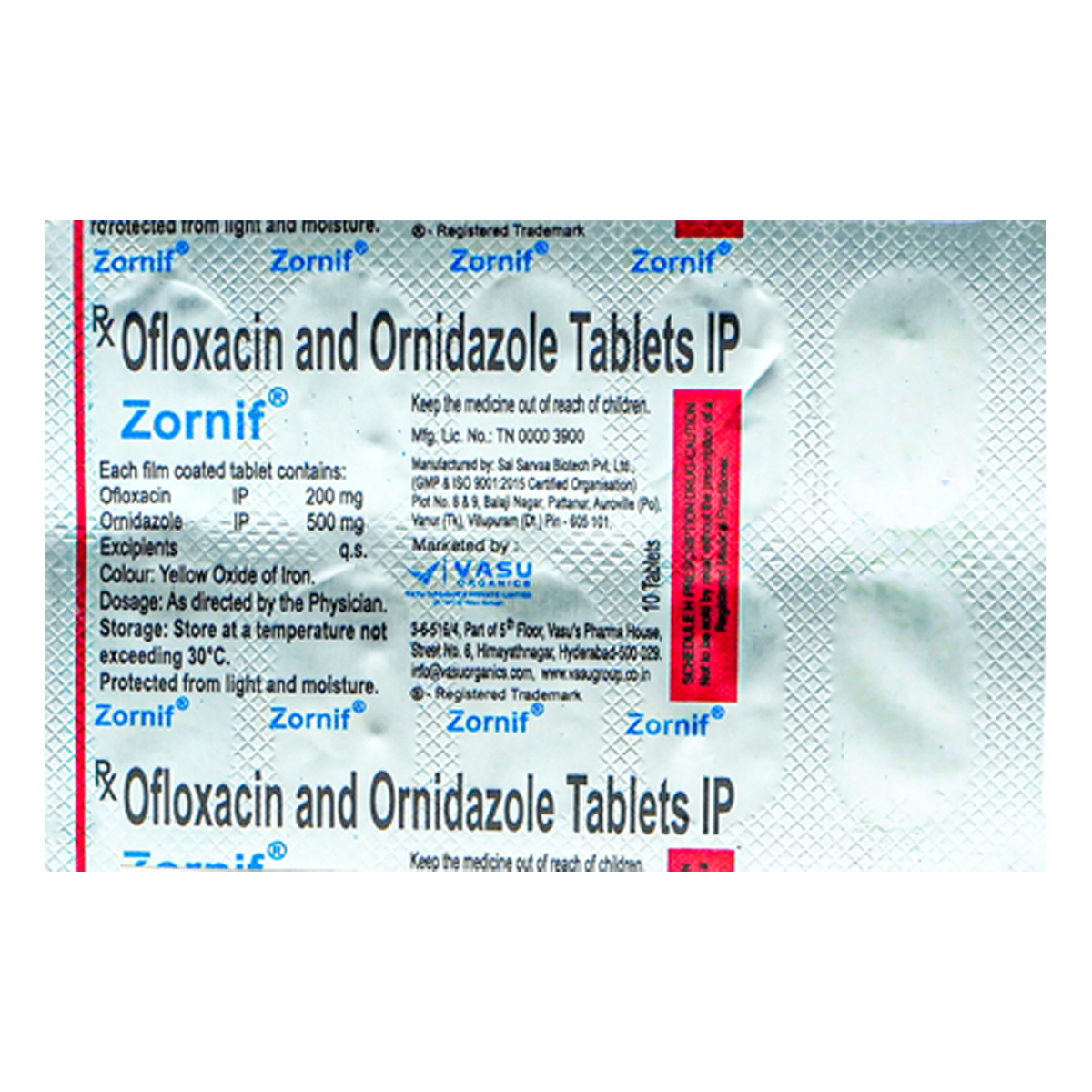 Zornif Tablet 10's, Pack of 10 TabletS Zornif Tablet 10's, Pack of 10 TabletS