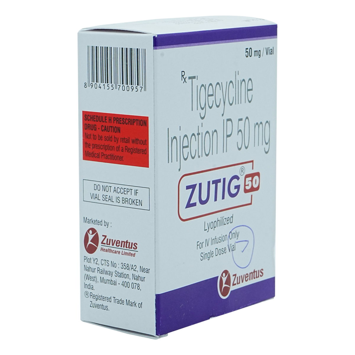 ZUTIG 50MG INJECTION, Pack of 1 INJECTION ZUTIG 50MG INJECTION, Pack of 1 INJECTION