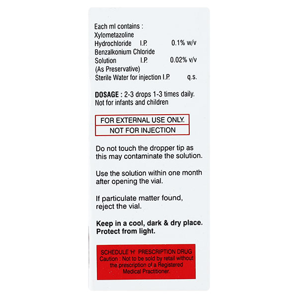 Zylo Nasal Drops 10 ml, Pack of 1 Nasal Drops Zylo Nasal Drops 10 ml, Pack of 1 Nasal Drops