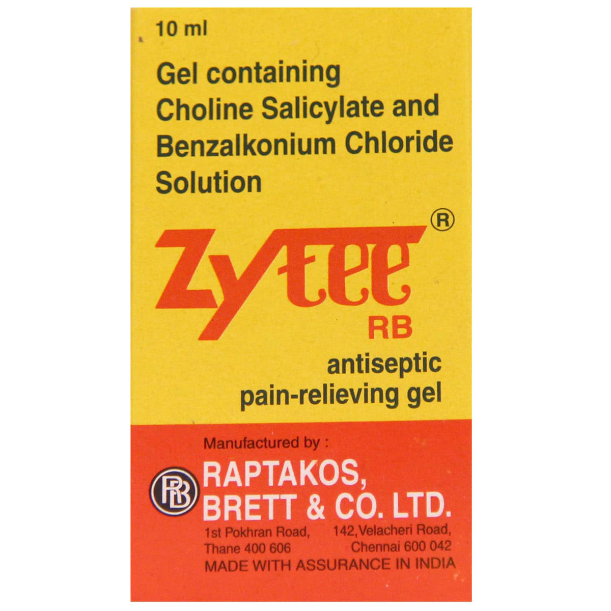 Buy Zytee RB Gel Bottle 10 ml Online