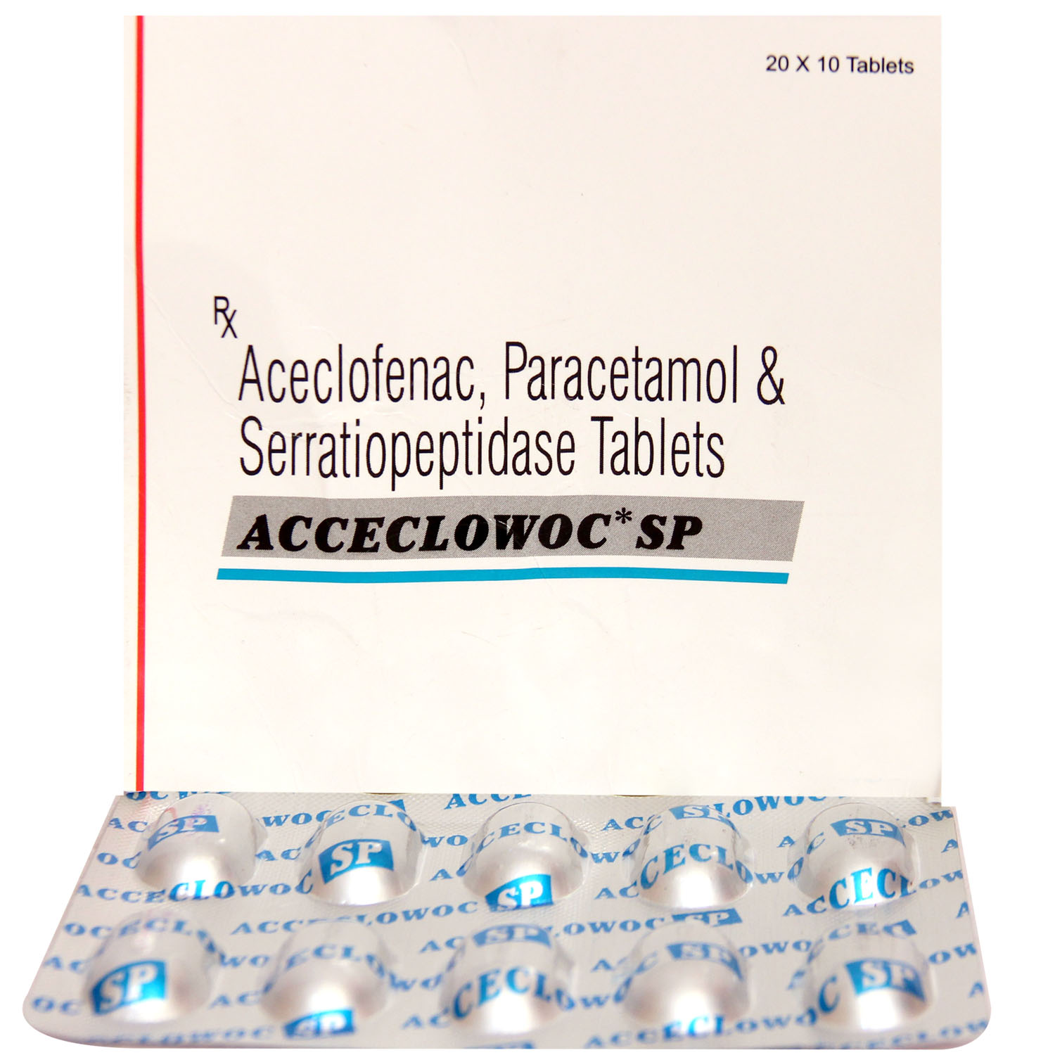 Acceclowoc SP Tablet 10's, Pack of 10 TabletS Acceclowoc SP Tablet 10's, Pack of 10 TabletS