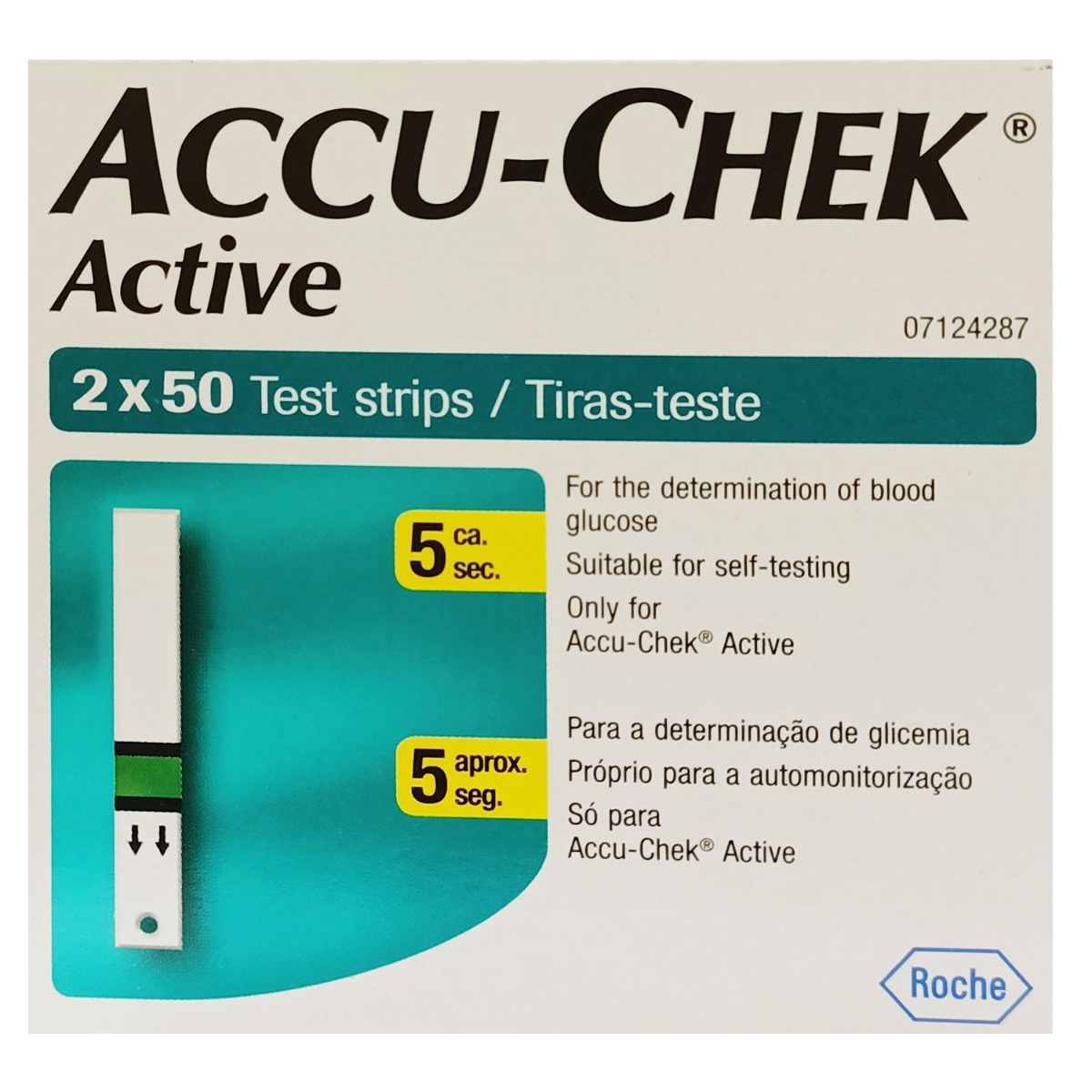 accu chek active strips 100 price