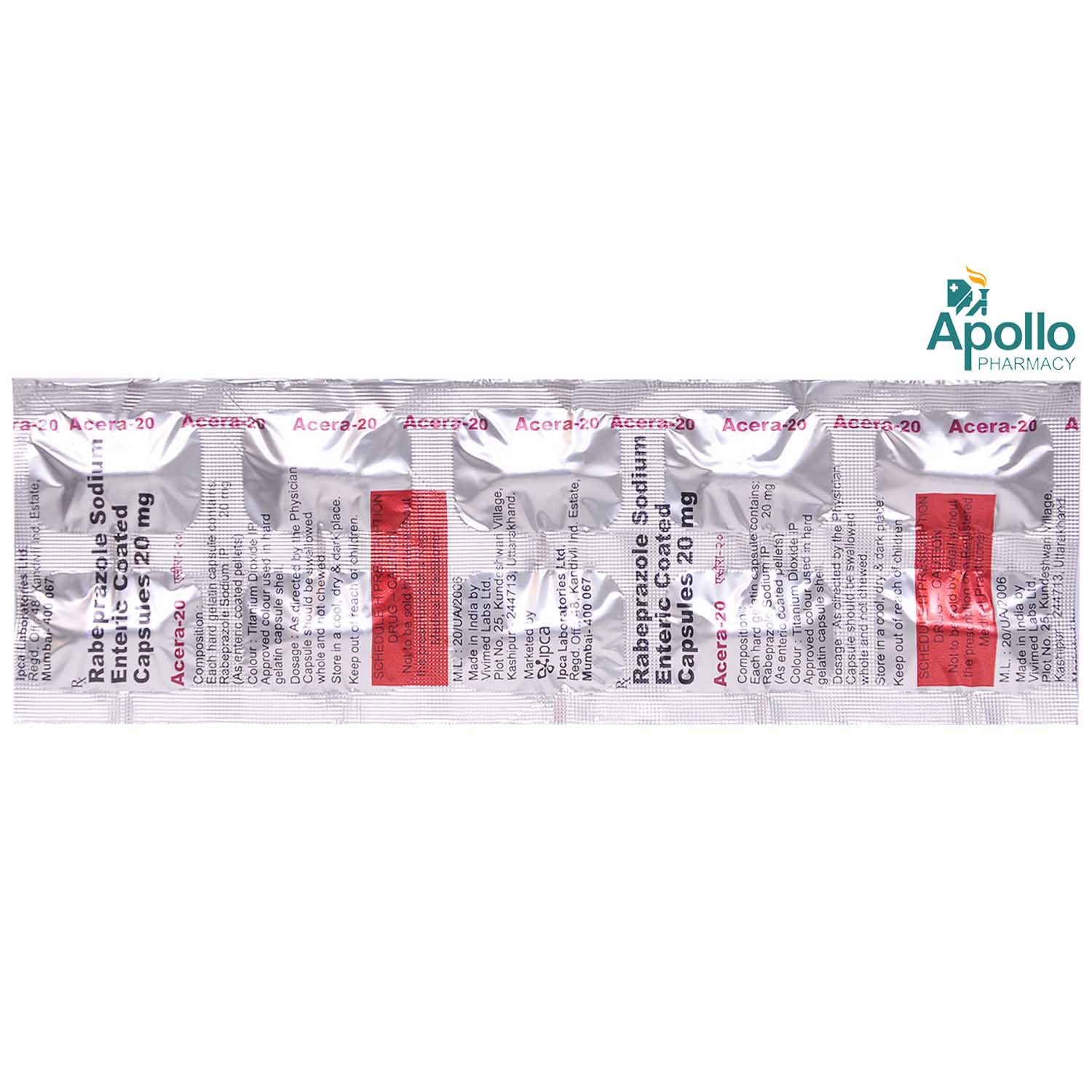 Acera-20 Capsule 10's, Pack of 10 CapsuleS Acera-20 Capsule 10's, Pack of 10 CapsuleS