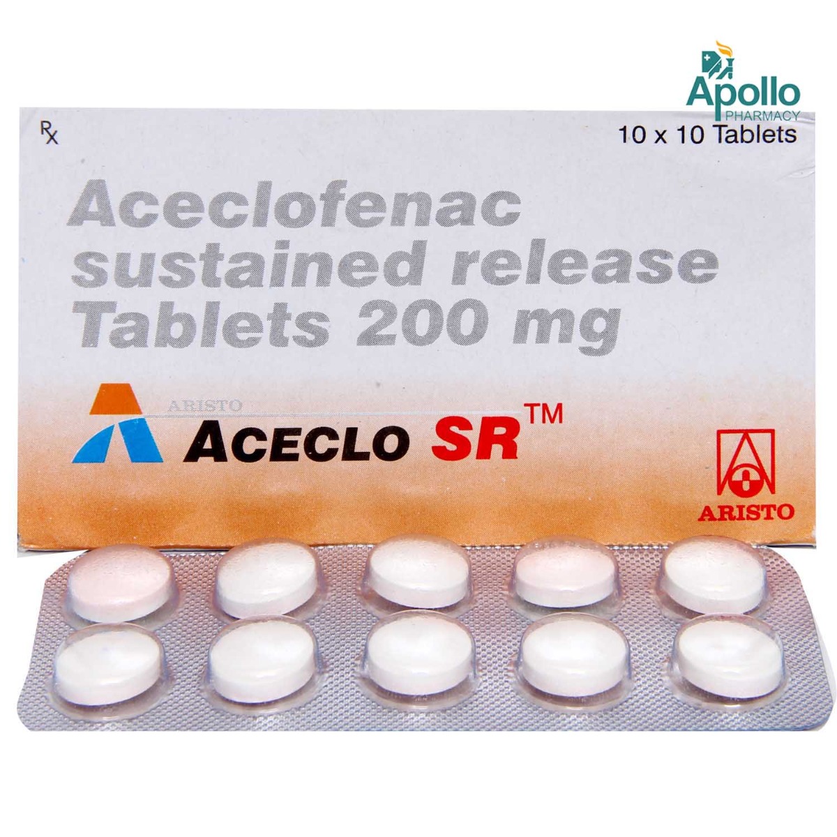 Aceclo SR Tablet 10's, Pack of 10 TABLETS Aceclo SR Tablet 10's, Pack of 10 TABLETS