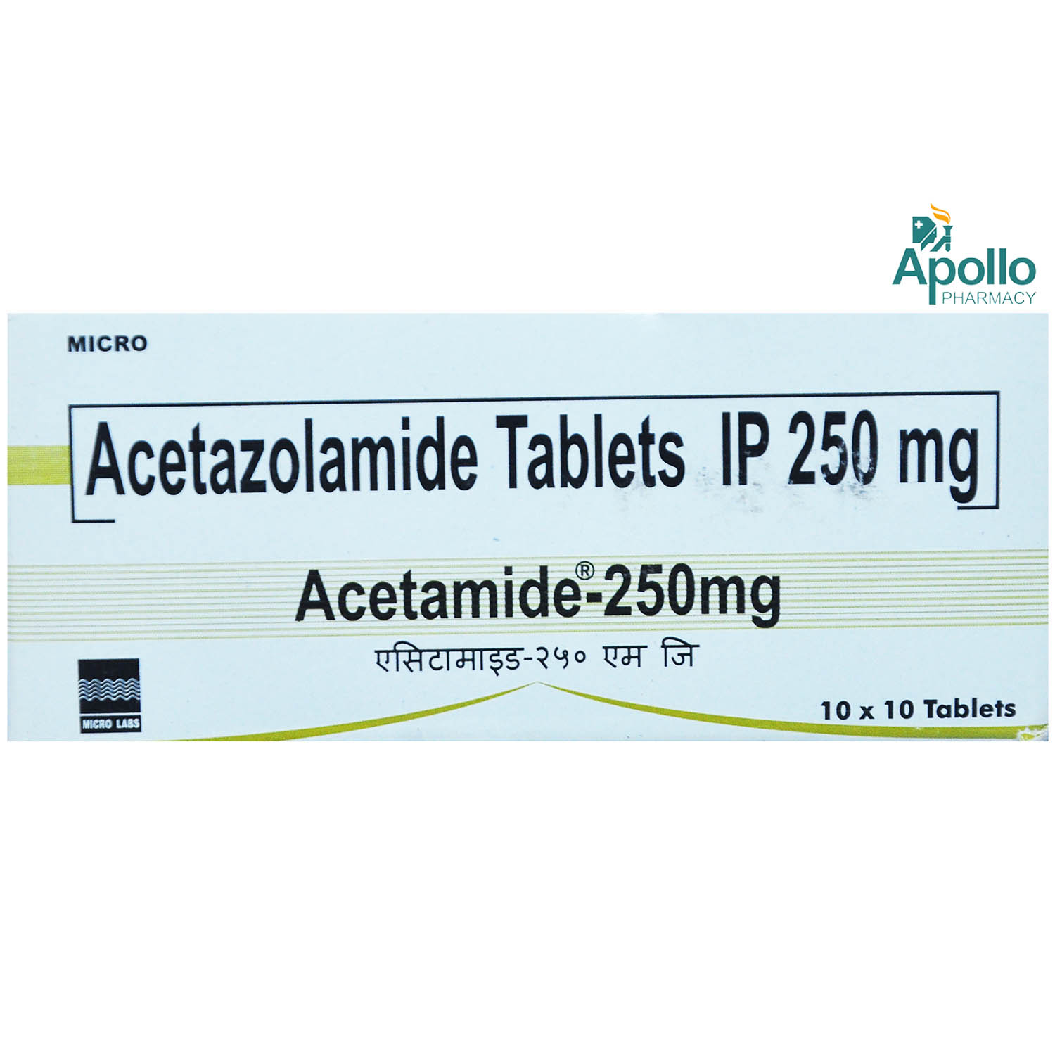 Buy Acetamide 250 mg Tablet 10's Online