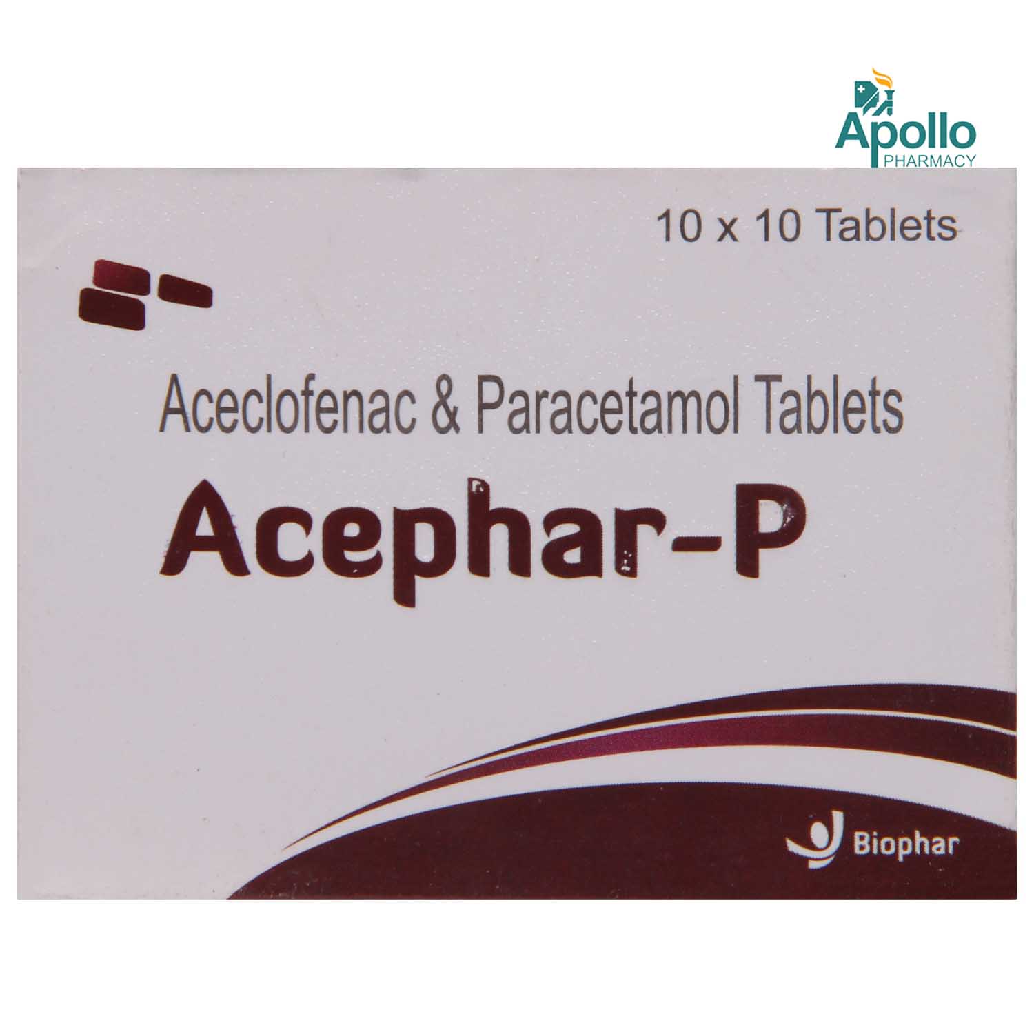 ACEPHAR P TABLET, Pack of 10 TABLETS ACEPHAR P TABLET, Pack of 10 TABLETS