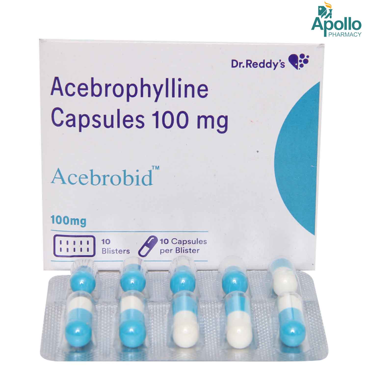 Acebrobid 100 mg Capsule 10's, Pack of 10 CapsuleS Acebrobid 100 mg Capsule 10's, Pack of 10 CapsuleS