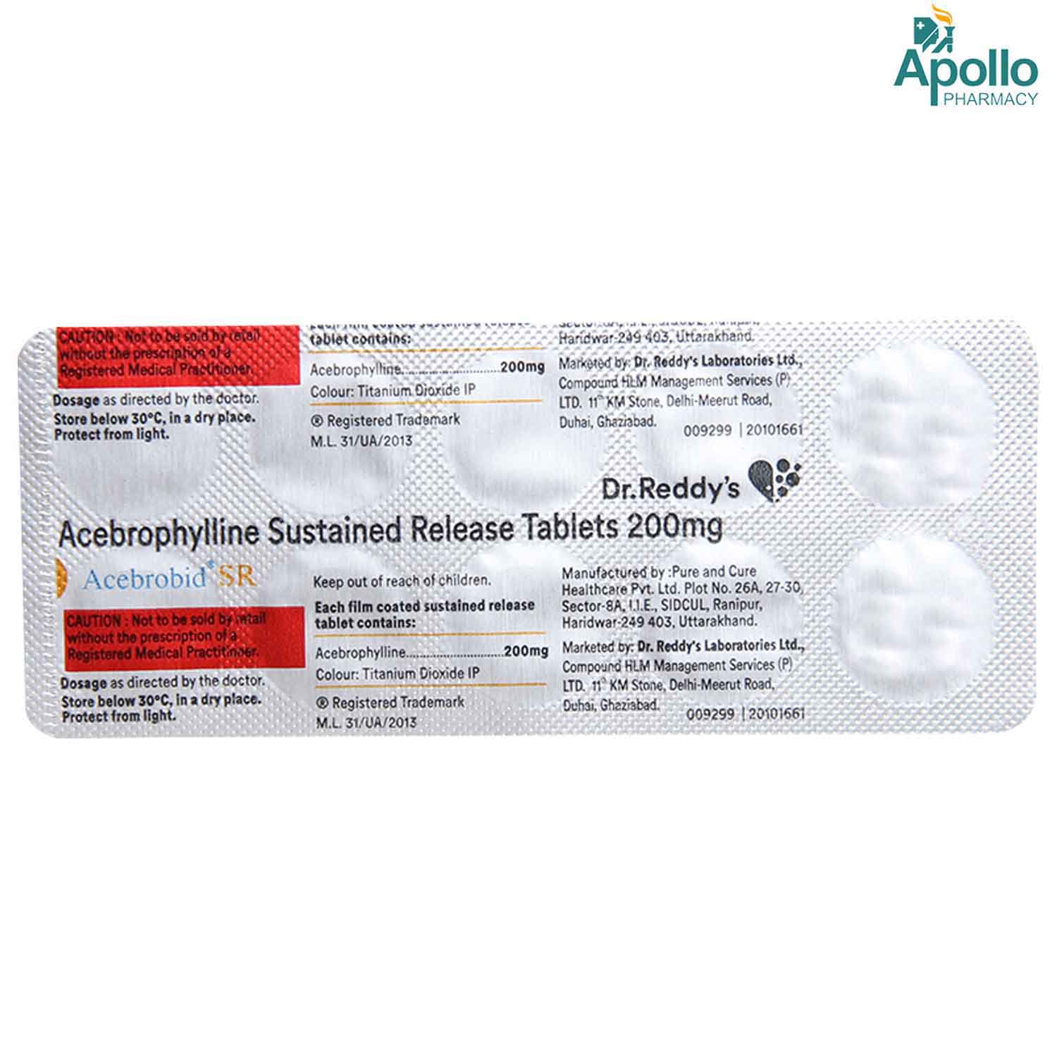 Acebrobid SR 200 Capsule 10's, Pack of 10 CAPSULES Acebrobid SR 200 Capsule 10's, Pack of 10 CAPSULES