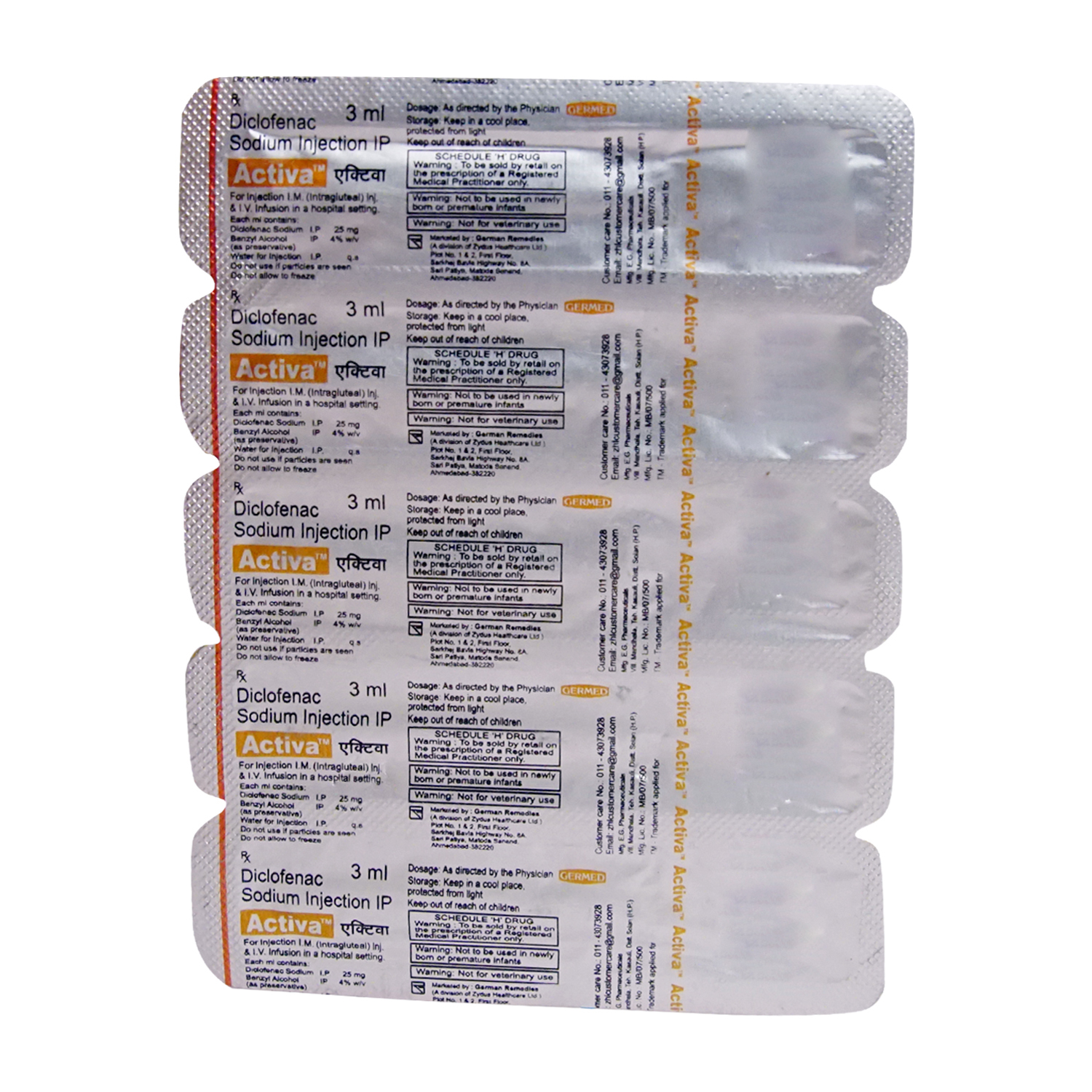 ACTIVA INJECTION 3ML, Pack of 1 Injection ACTIVA INJECTION 3ML, Pack of 1 Injection