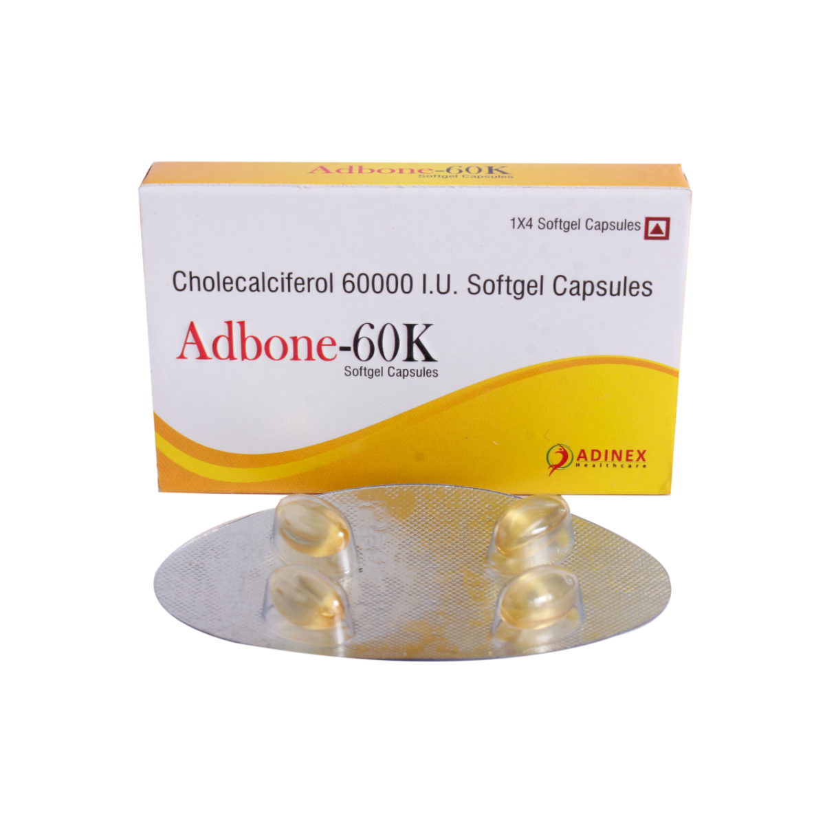 Adbone 60K Softgel Capsule 4's, Pack of 4 Adbone 60K Softgel Capsule 4's, Pack of 4
