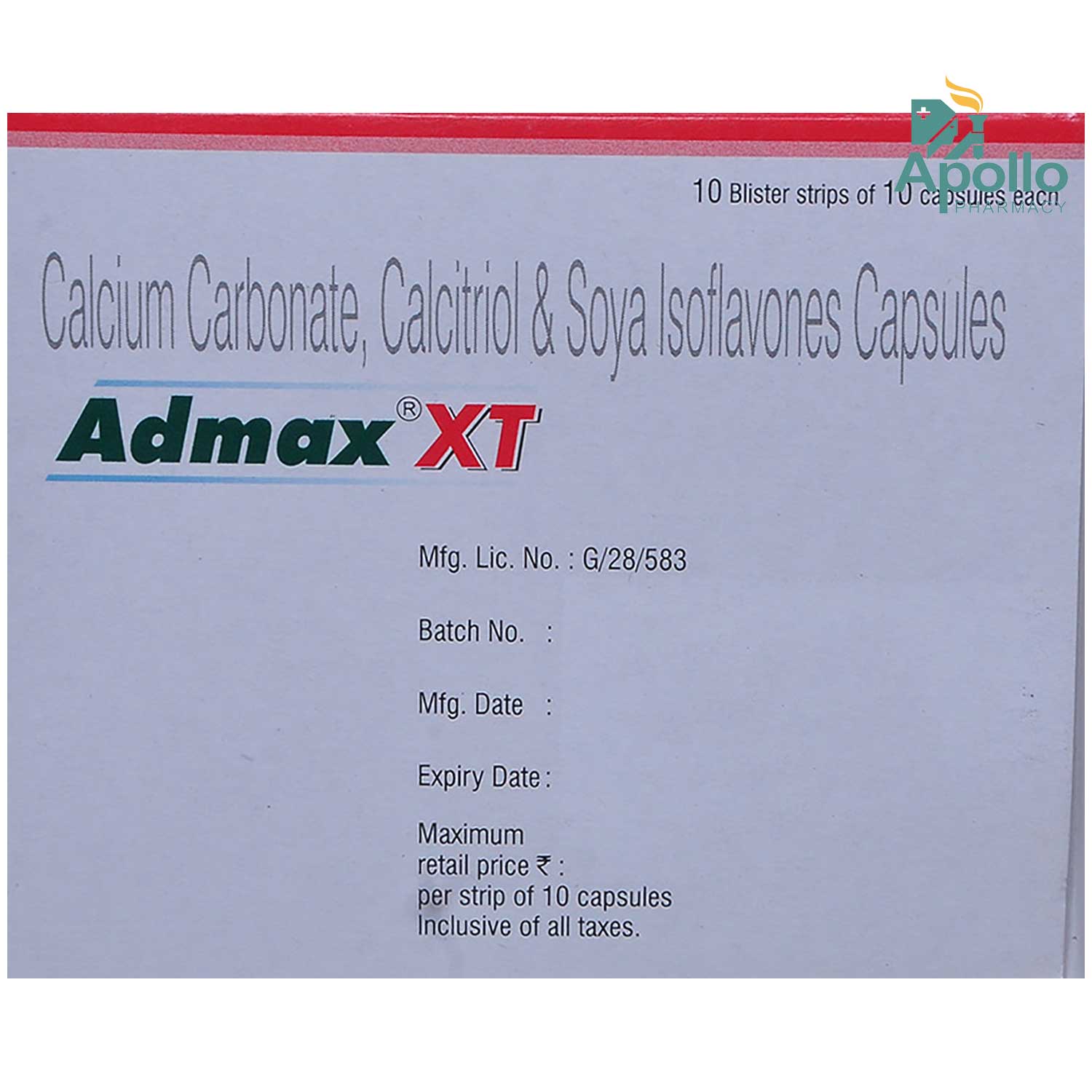 Buy Admax XT Capsule 10's Online