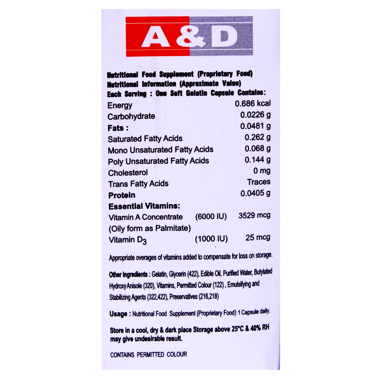 A &amp; D Capsule 10's, Pack of 10