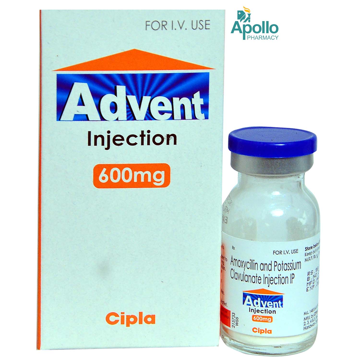 Advent 600 mg Injection 1's, Pack of 1 Injection Advent 600 mg Injection 1's, Pack of 1 Injection