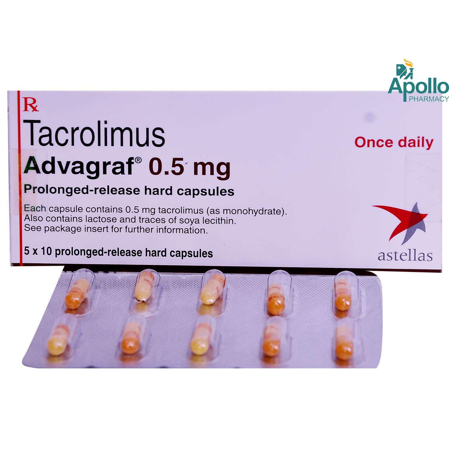 Advagraf 0.5 mg Capsule 10's, Pack of 10 CapsuleS Advagraf 0.5 mg Capsule 10's, Pack of 10 CapsuleS