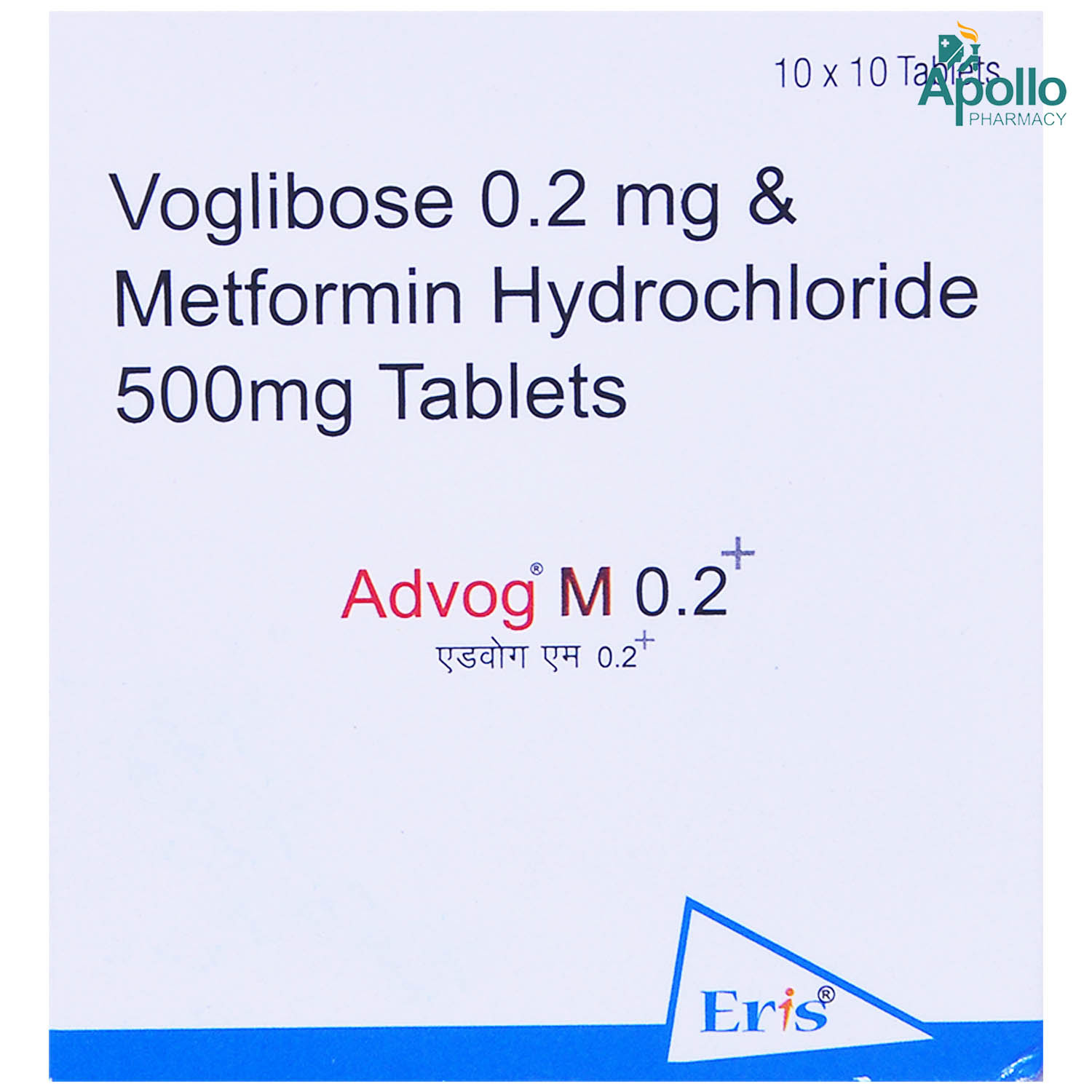 Buy Advog M 0.2 Plus Tablet 10's Online